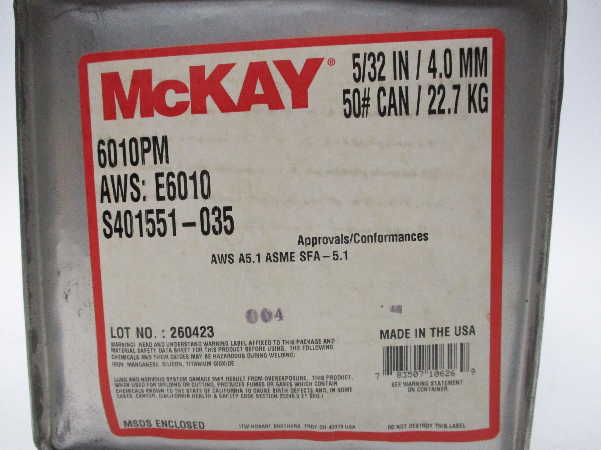 MCKAY 6010PM NSFS