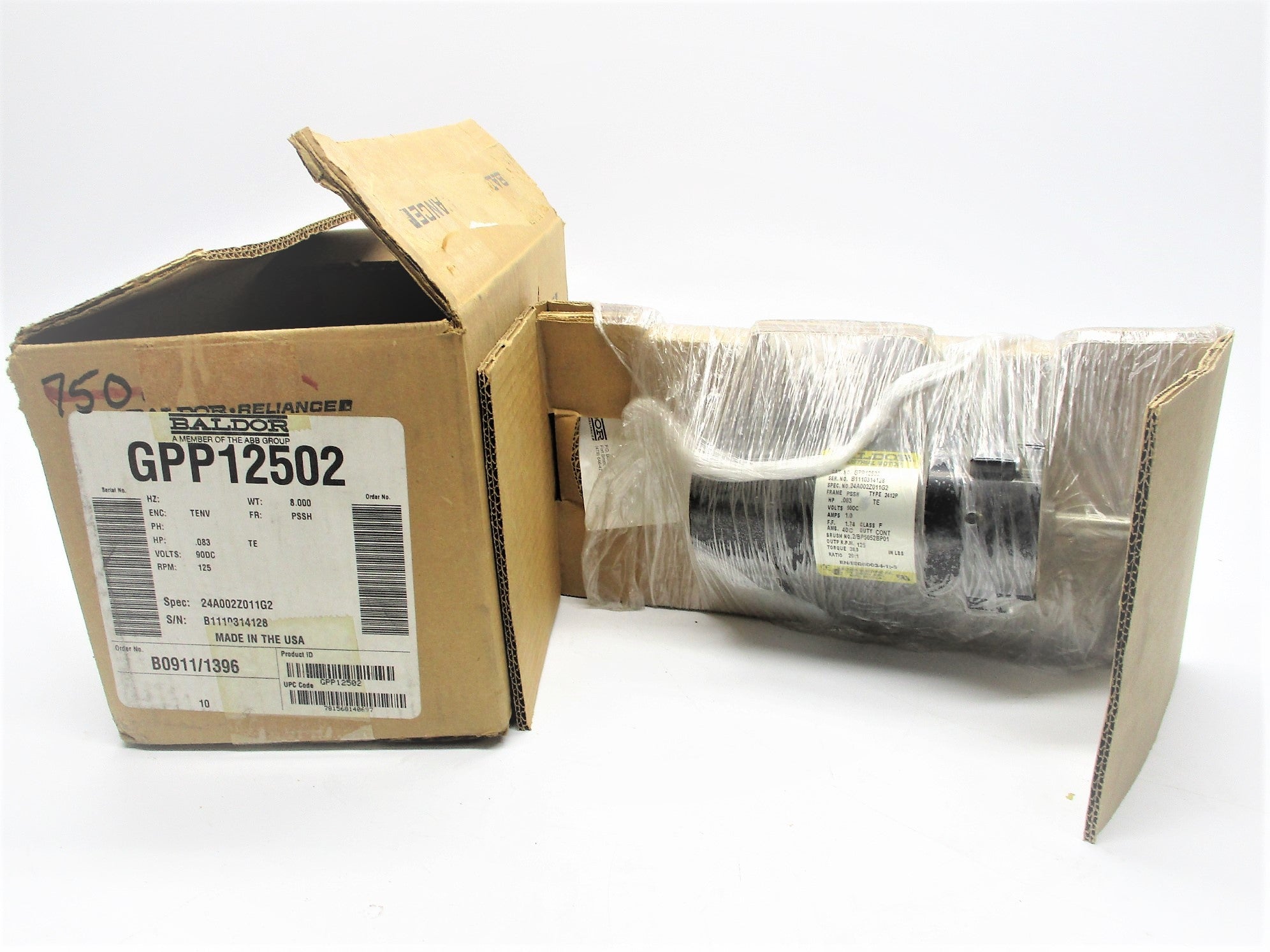 BALDOR GPP12502 NSMP