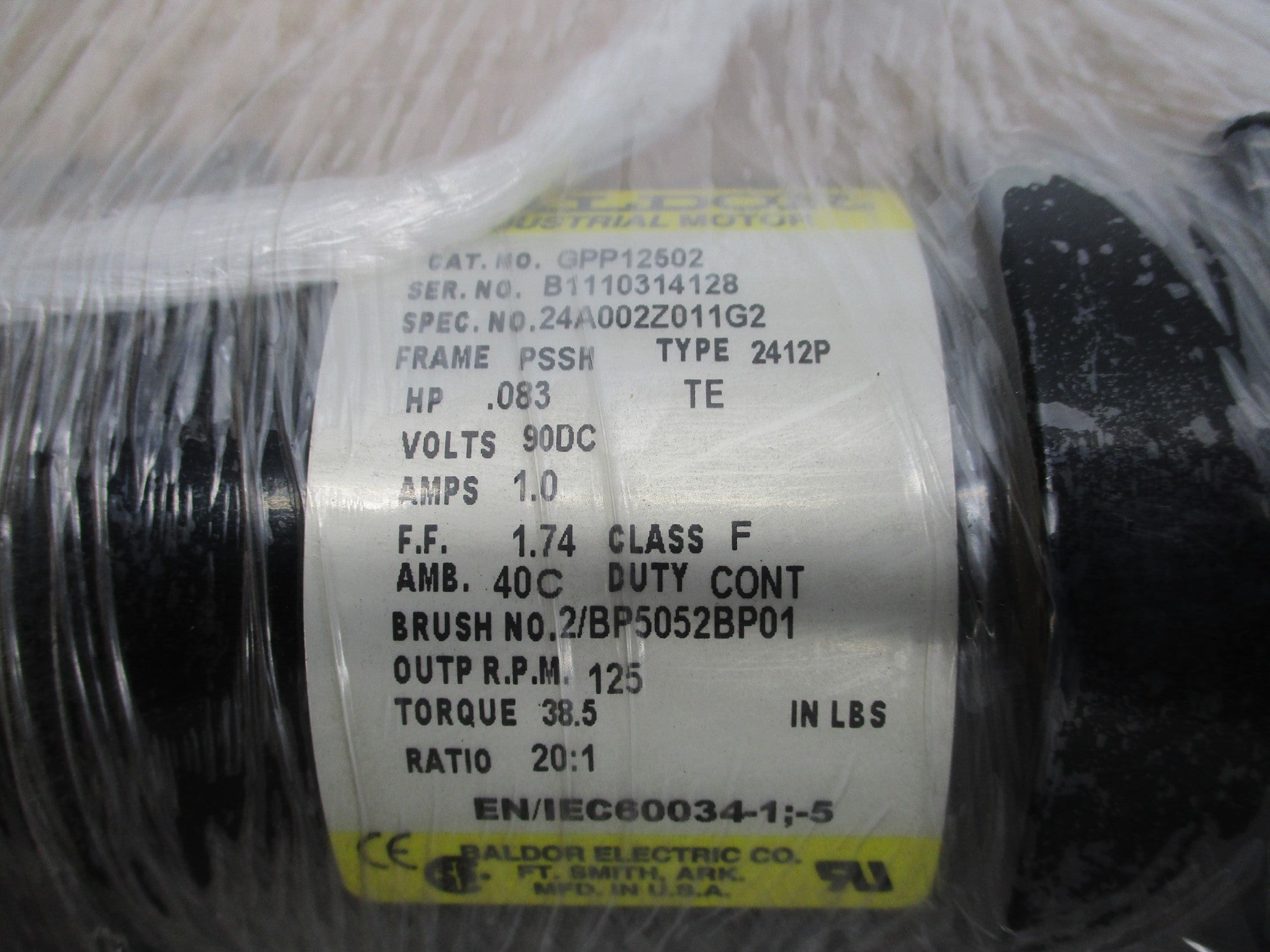 BALDOR GPP12502 NSMP