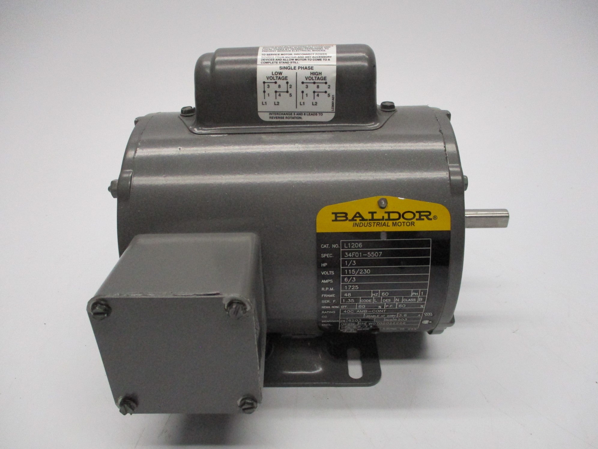 BALDOR L1206 (AS PICTURED) NSMP