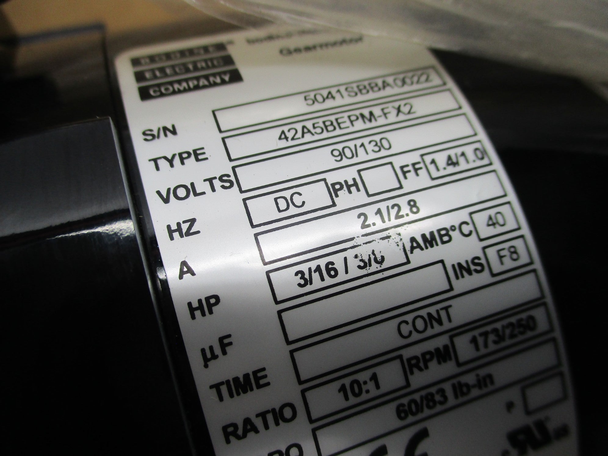 BODINE 42A5BEPM-FX2 5041SB NSMP