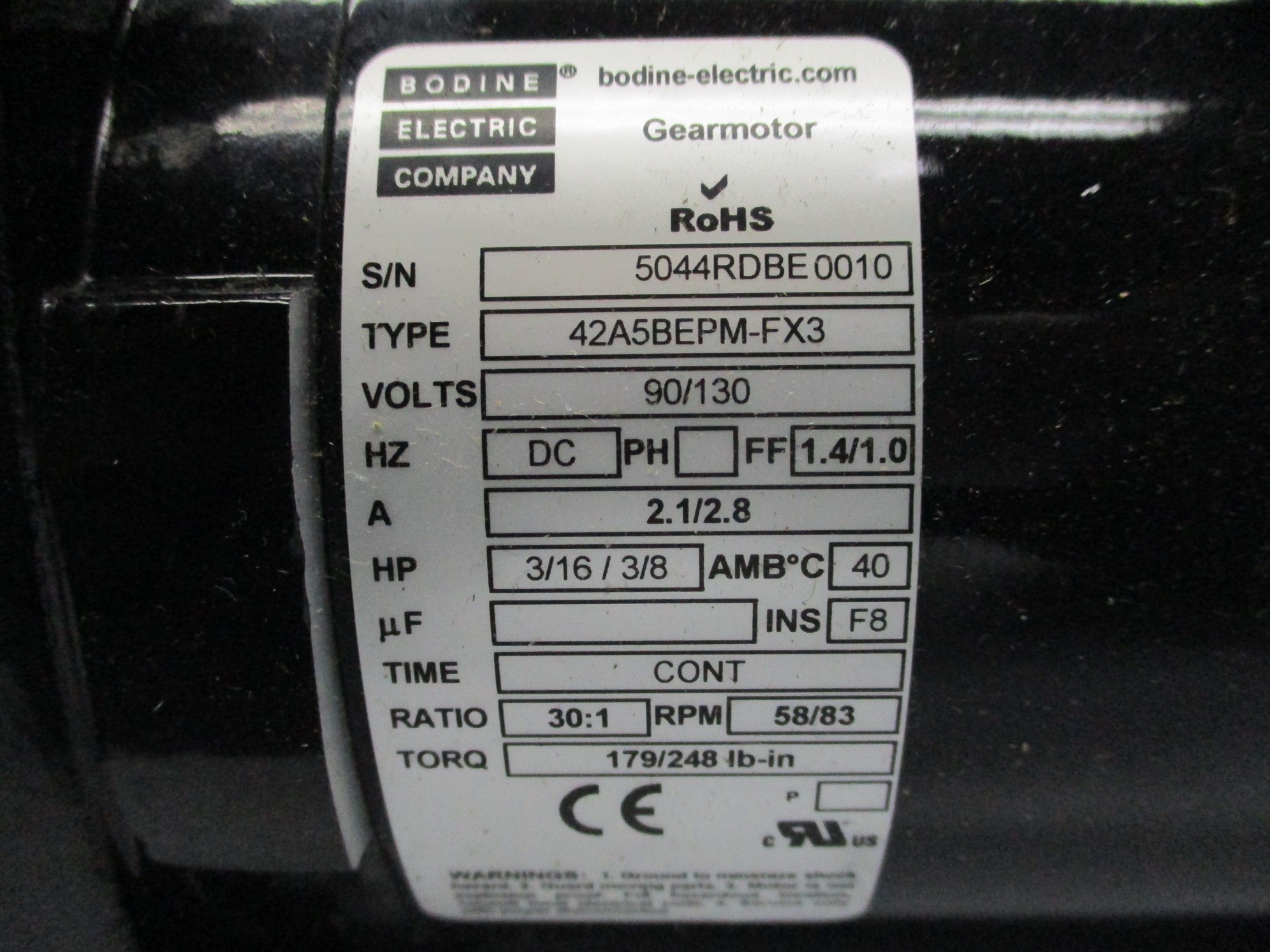 BODINE 42A5BEPM-FX3 5044RD NSMP