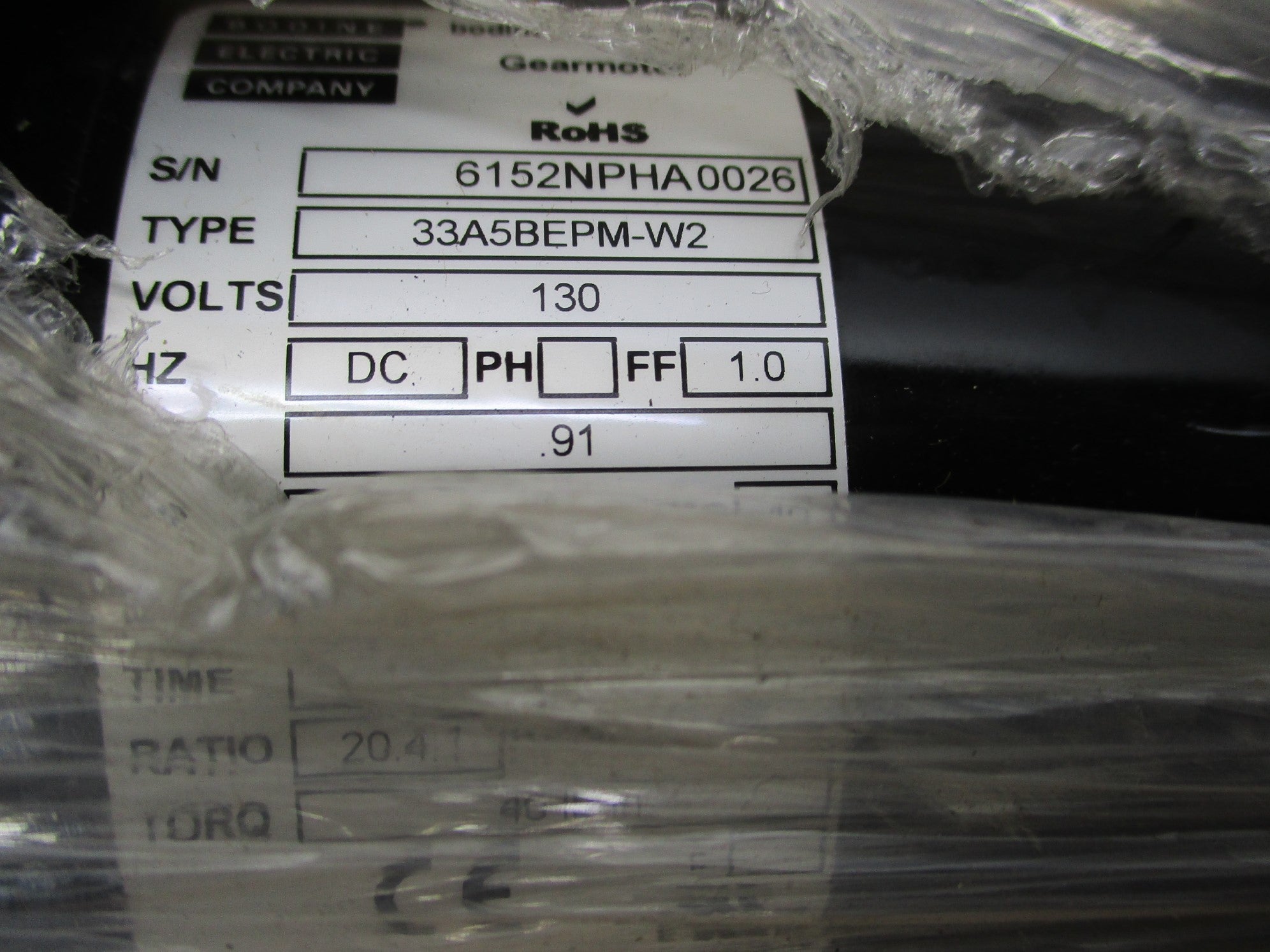 BODINE 33A5BEPM-W2 6152NP NSMP