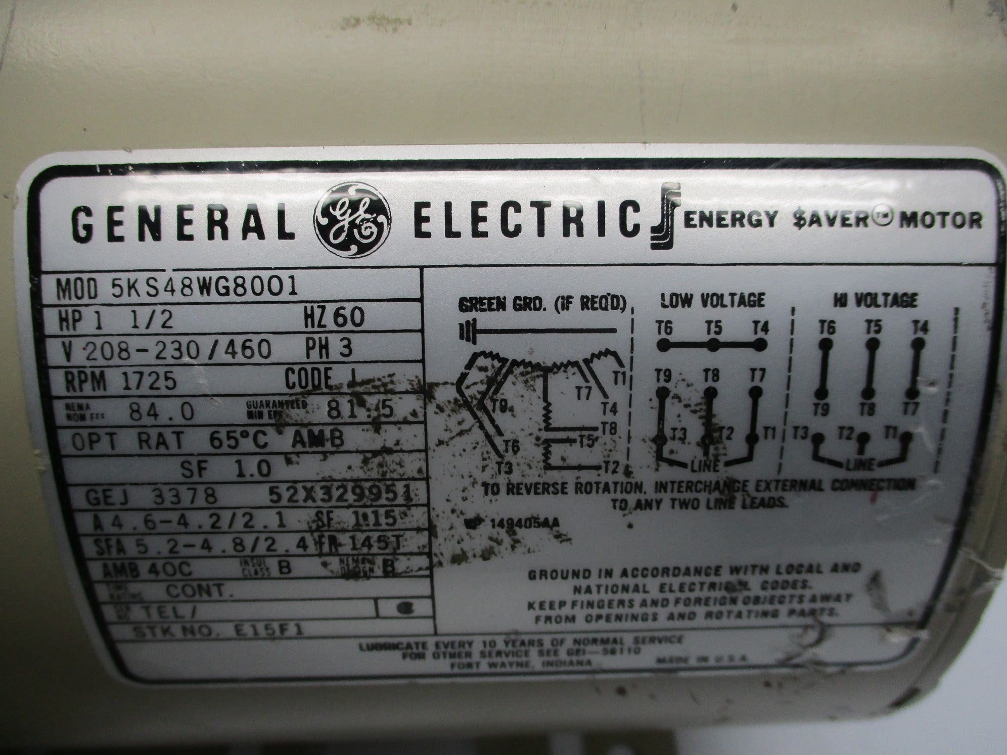 GENERAL ELECTRIC 5KS48WG8001 (AS PICTURED) NSNP