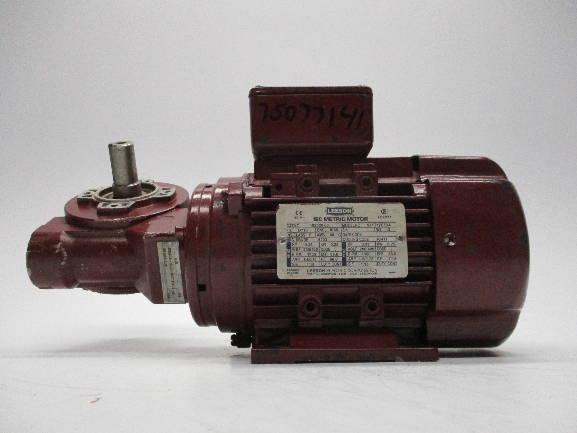 LEESON BMQ518-10-L-IEC71B14 192028.00 UNMP