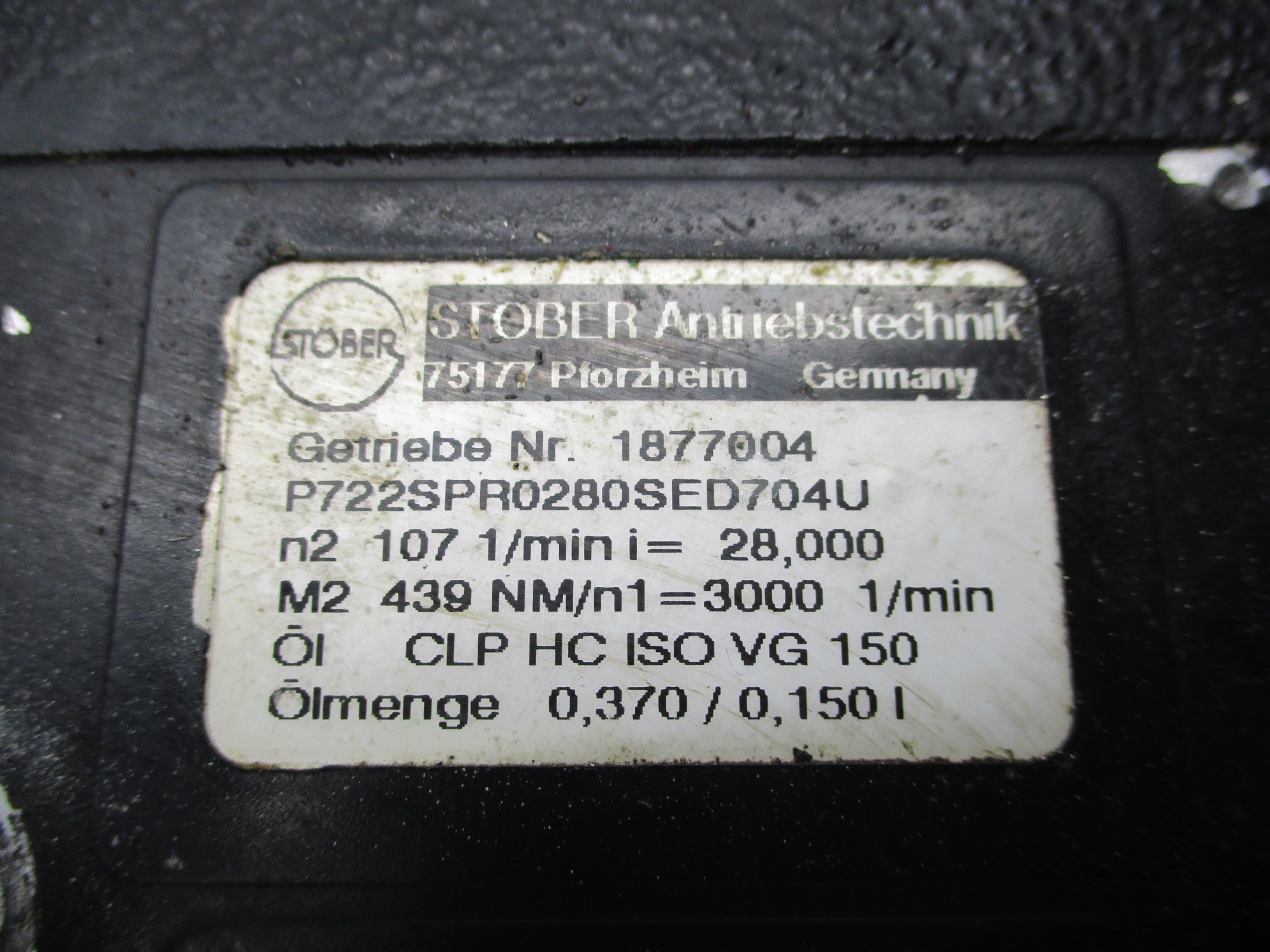 STOBER ED704USOM140 (AS PICTURED) UNMP