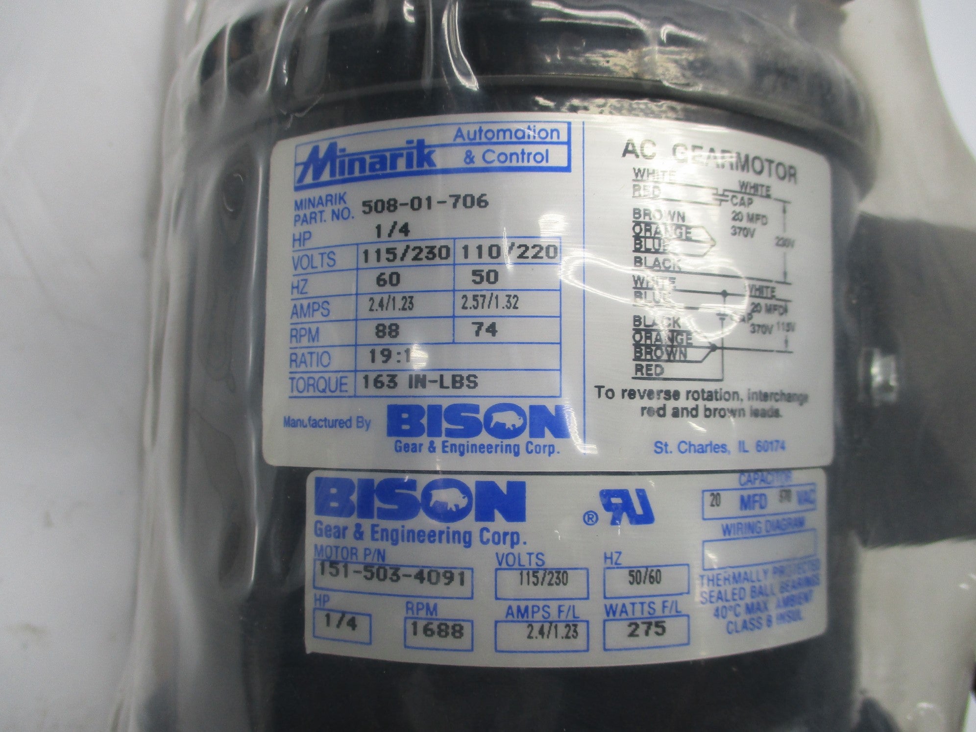 BISON 508-01-706 SER. 246 151-503-4091 NSMP