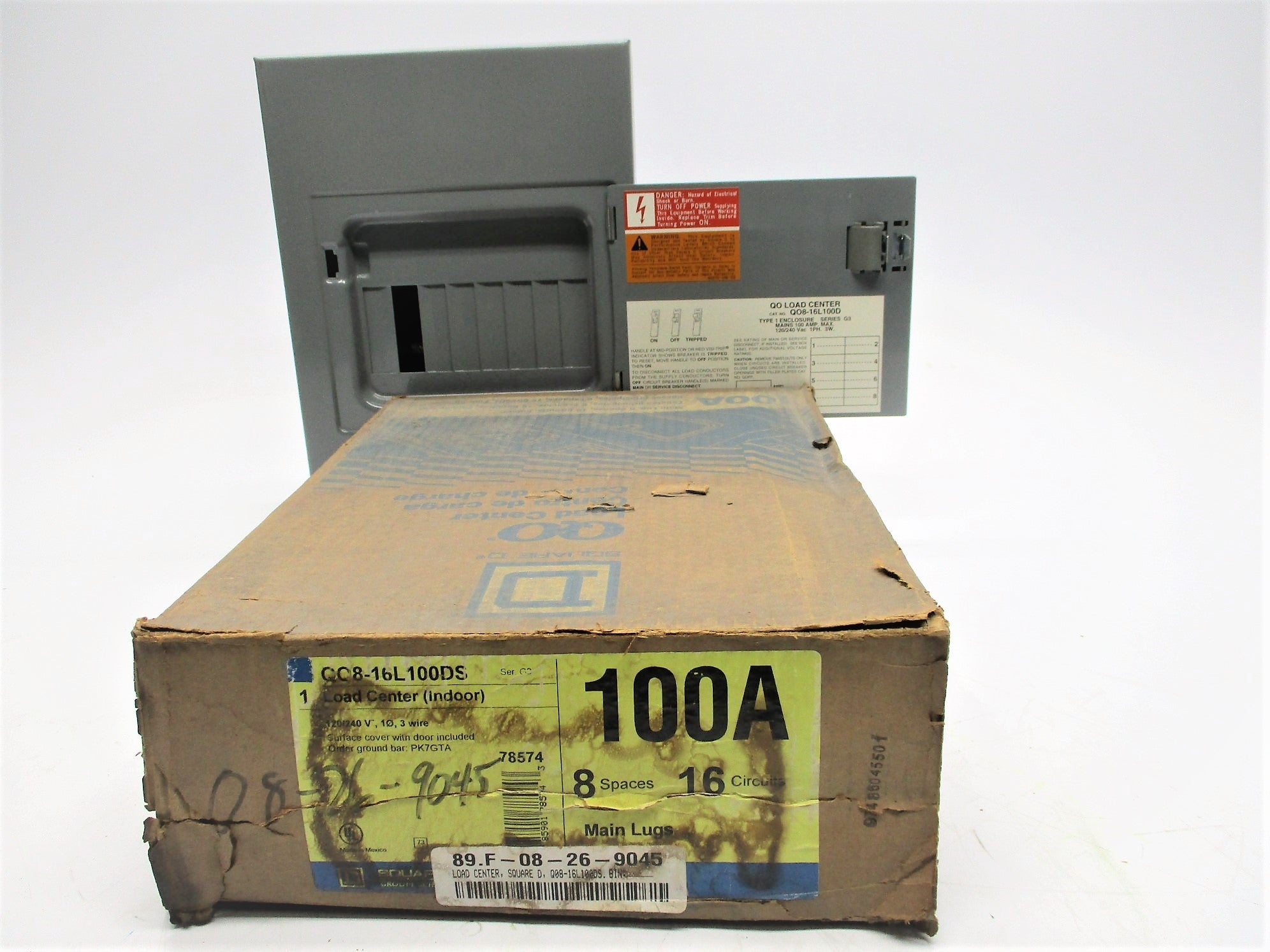 SQUARE D QO8-16L100DS NSMP