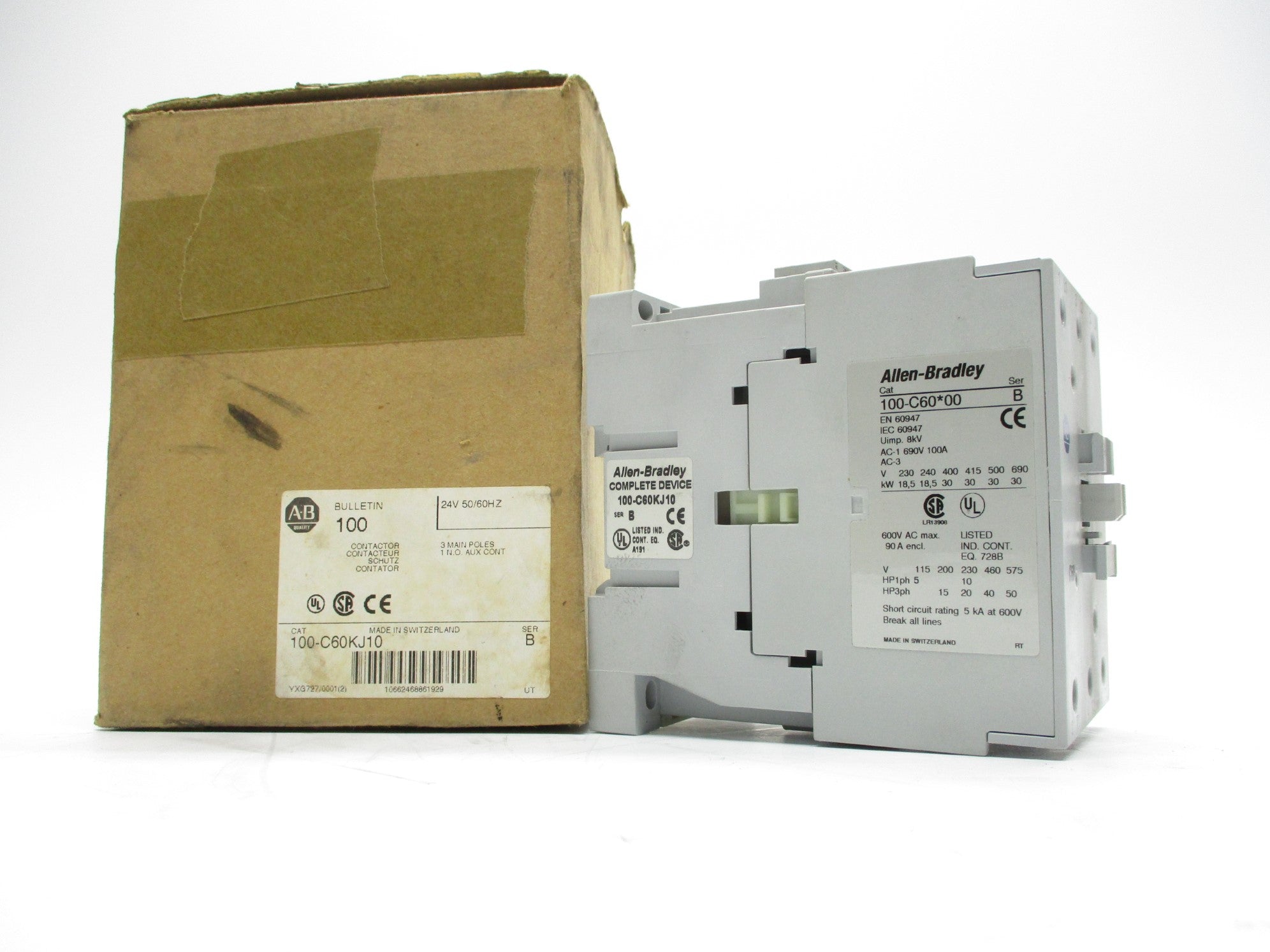 ALLEN BRADLEY 100-C60KJ10 SER. B NSMP