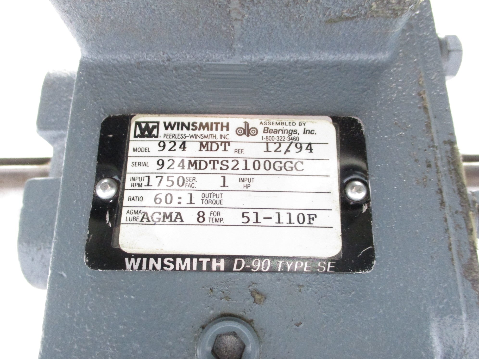 WINSMITH 924MDT D-90 TYPE SE UNMP
