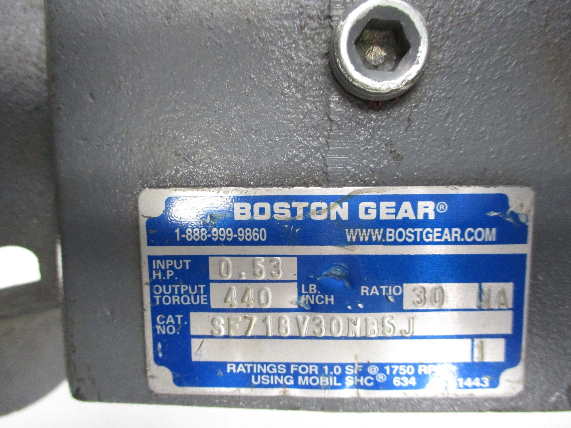 BOSTON GEAR SF718V30NB5J UNMP