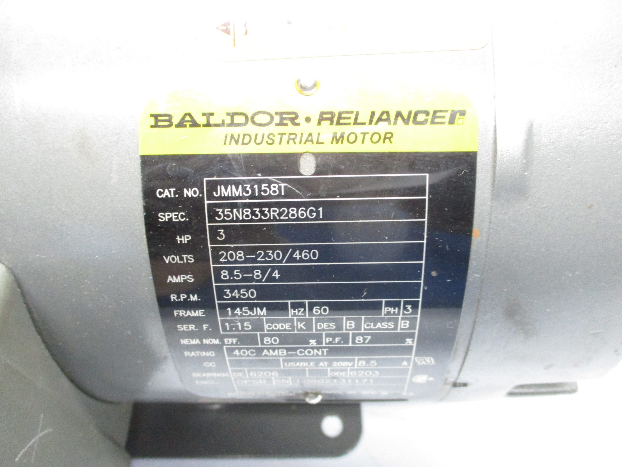 BALDOR JMM3158T (AS PICTURED) UNMP