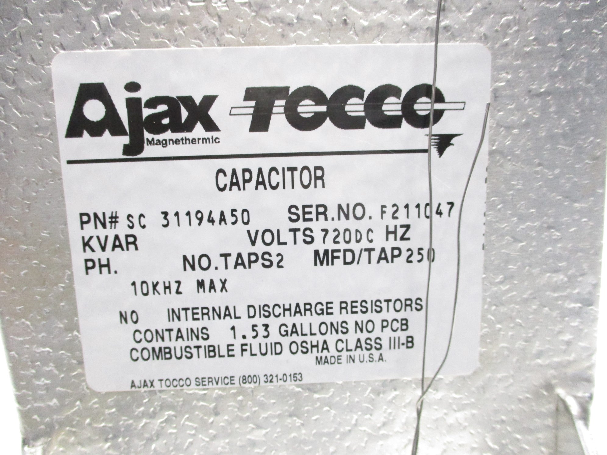 AJAX TOCCO SC-31194A50 NSNP