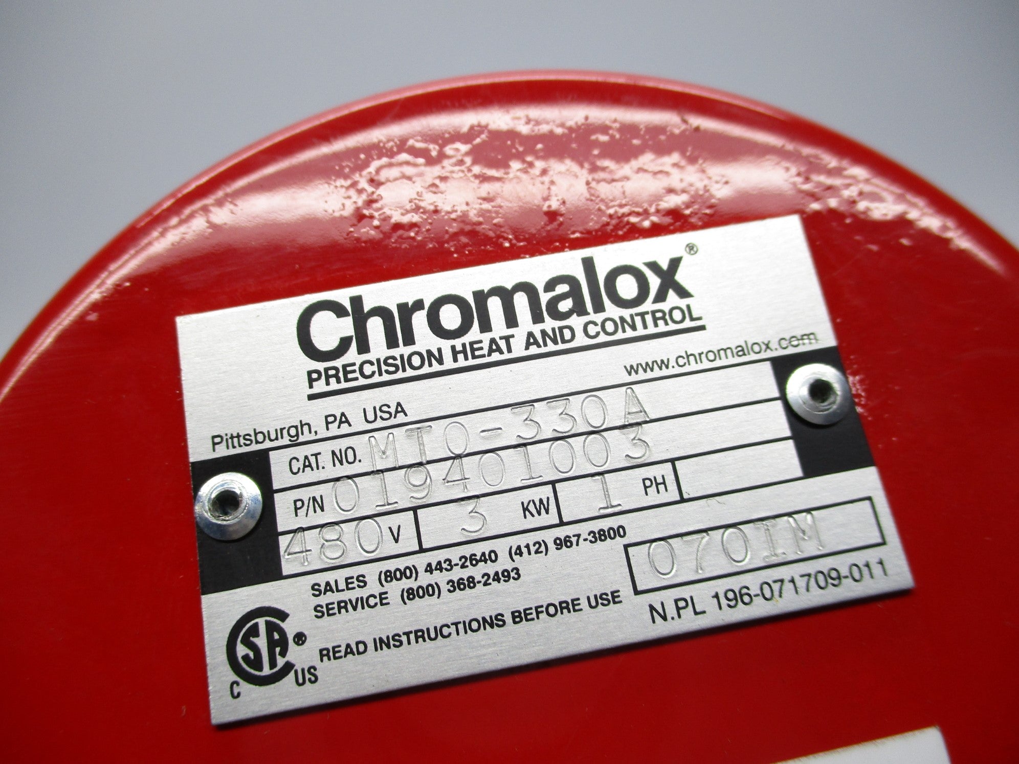CHROMALOX MTO-330A 019401003 NSNP