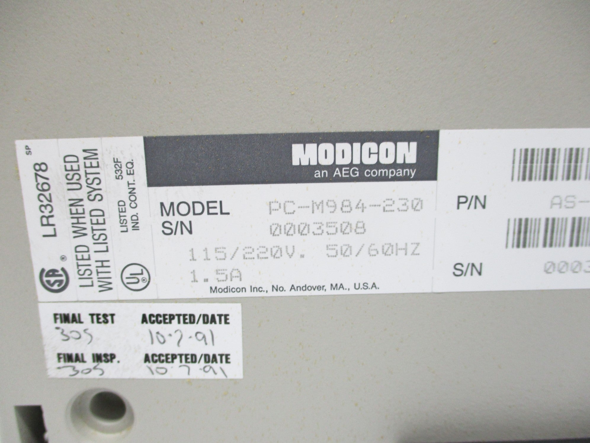 MODICON PC-M984-230 NSMP
