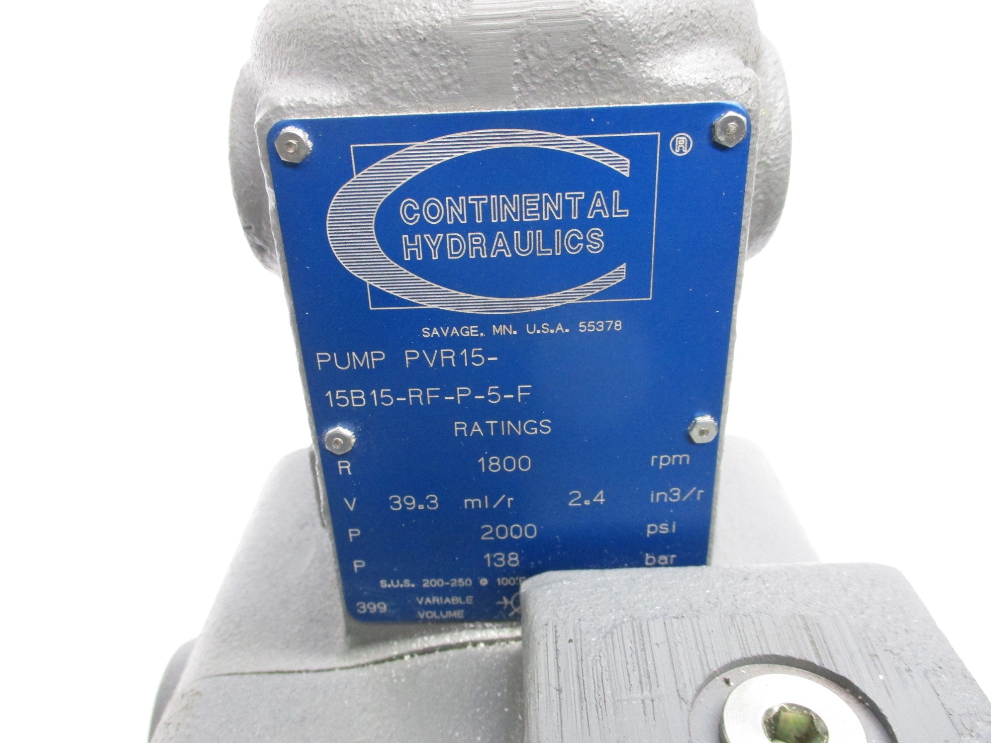 CONTINENTAL HYDRAULICS PVR15-15B15-RF-P-5-F NSNP
