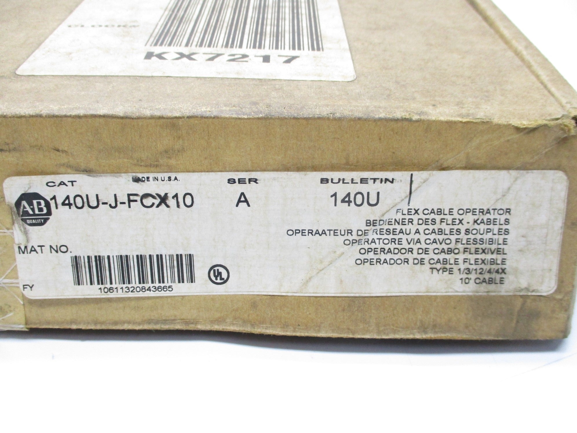 ALLEN BRADLEY 140U-J-FCX10 SER. A NSMP