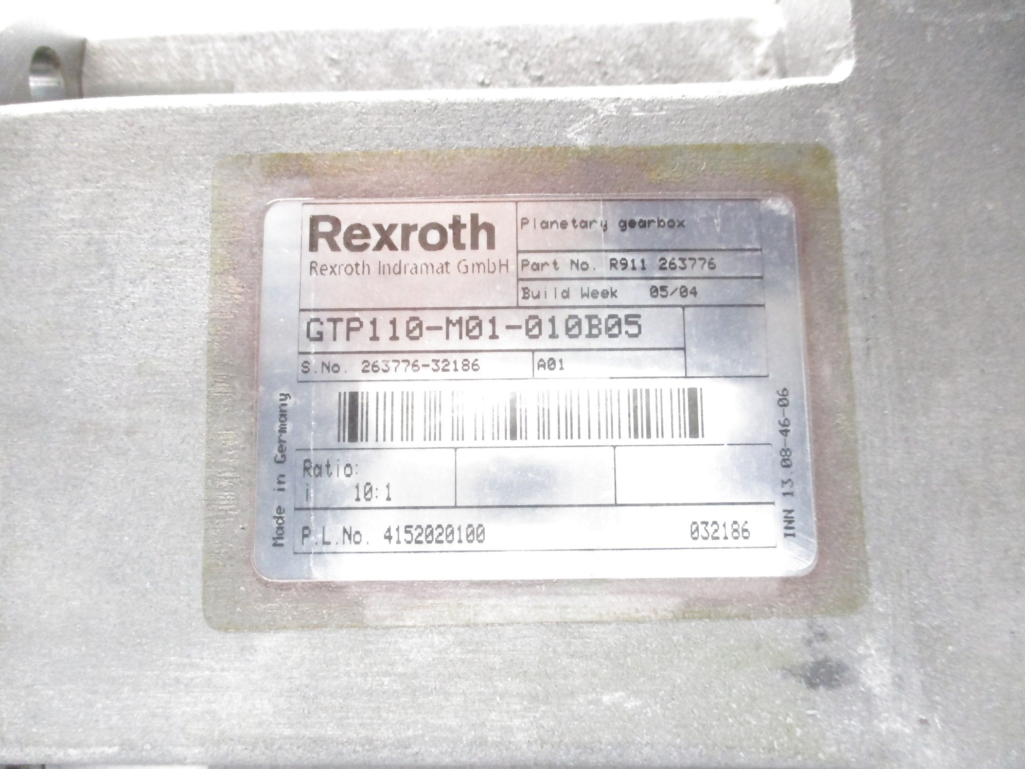 REXROTH GTP110-M01-010B05 NSNP