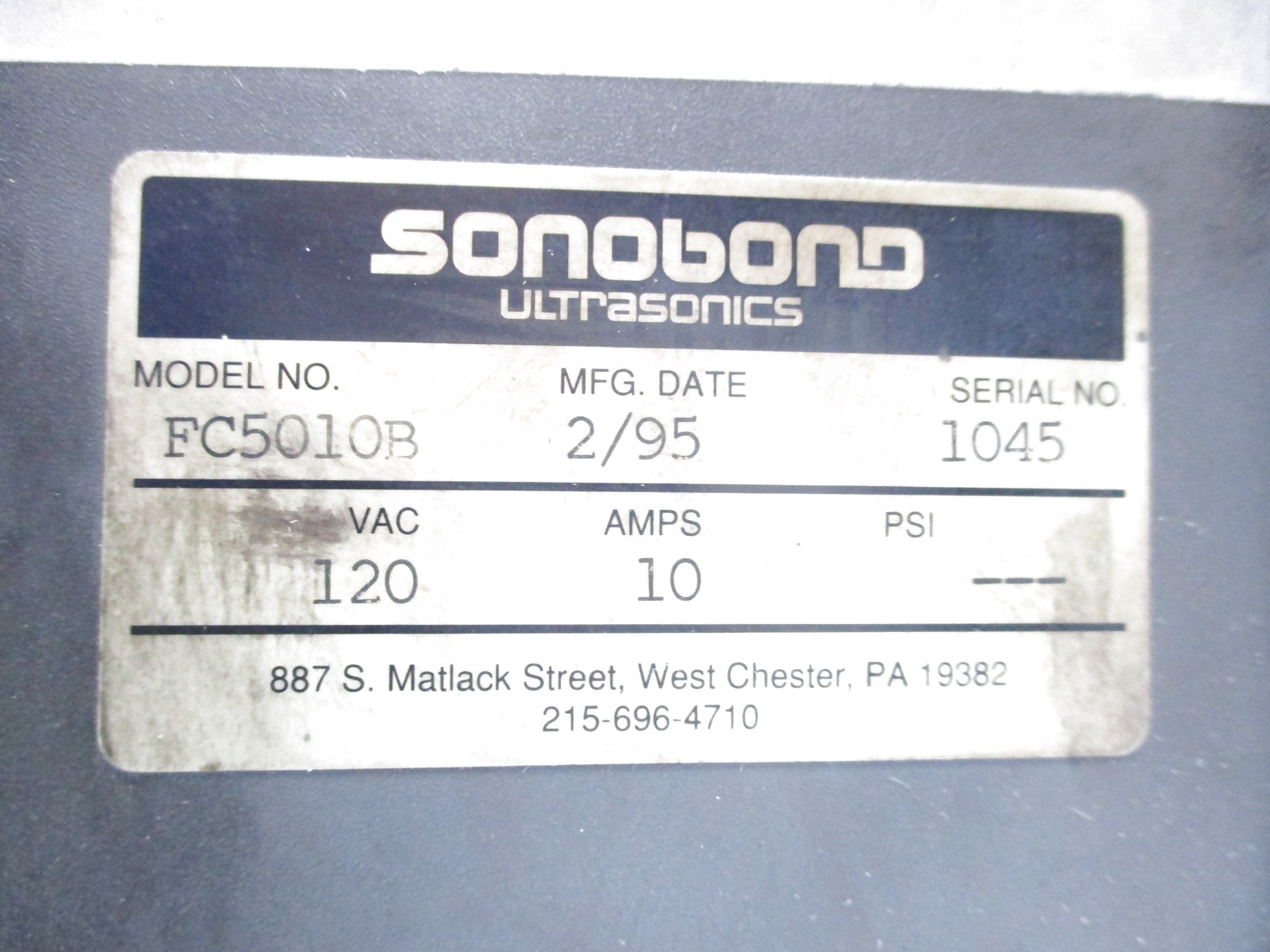 SONOBOND FC5010B (AS PICTURED) UNMP