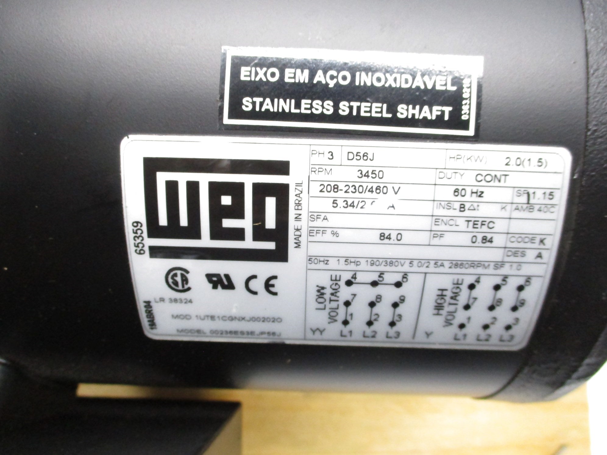 WEG 00236ES3EJP56J NSNP