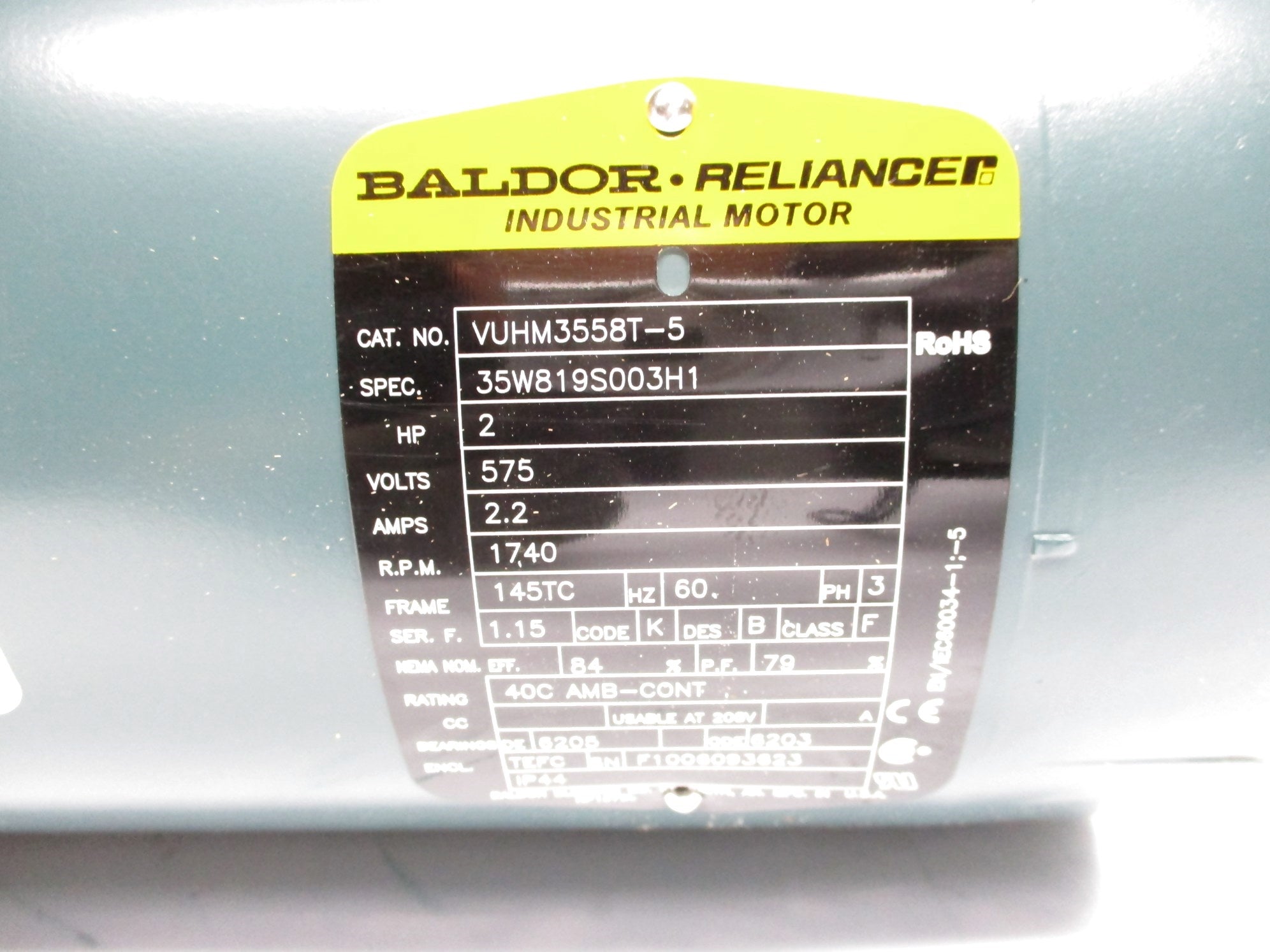 BALDOR VUHM3558T-5 NSNP