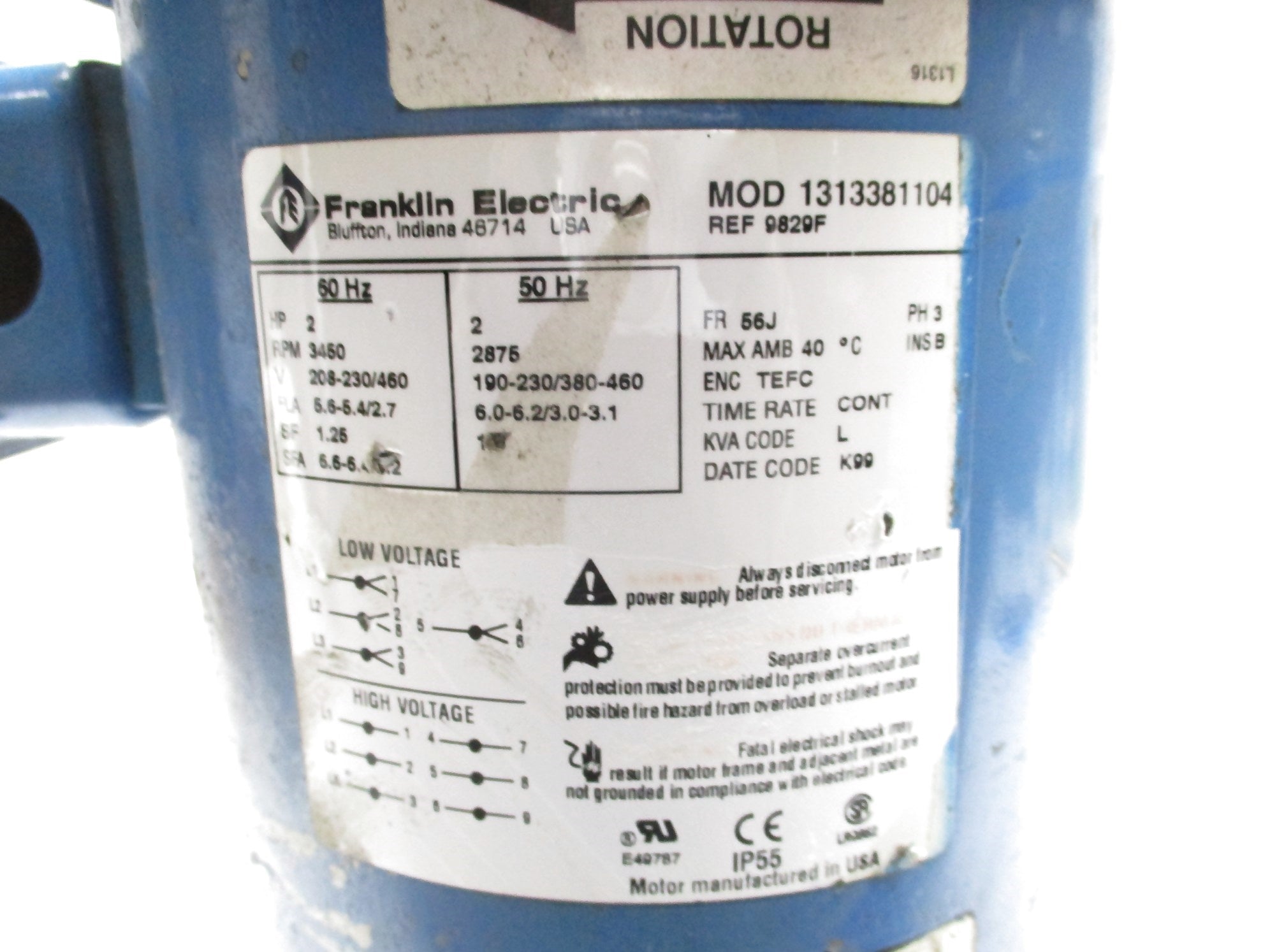 FRANKLIN ELECTRIC 1313381104 UNMP