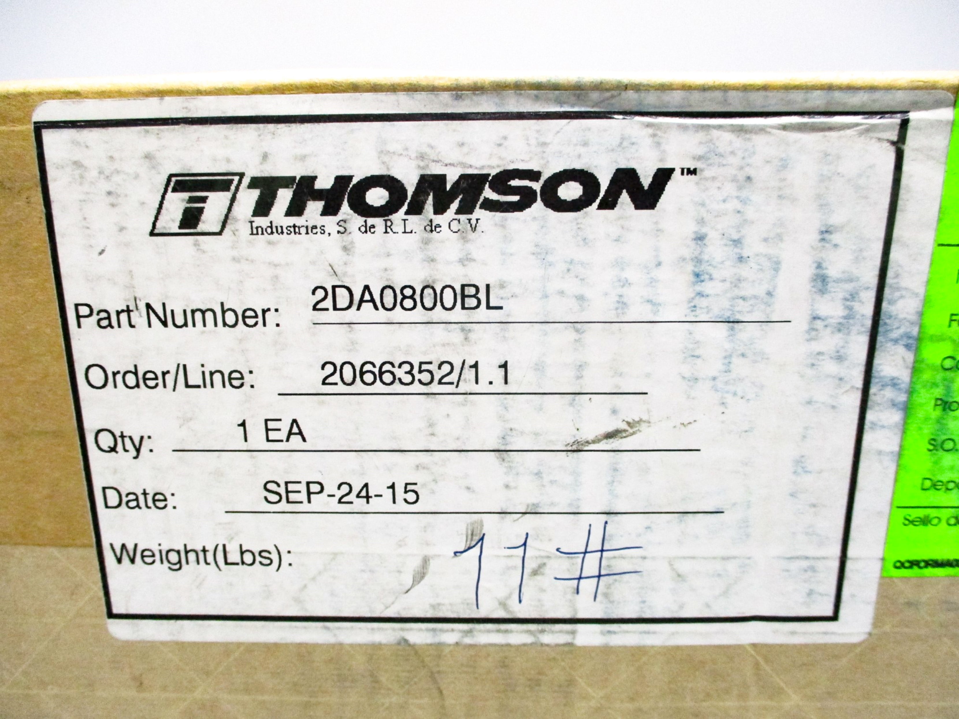 THOMSON 2DA0800BL NSFS