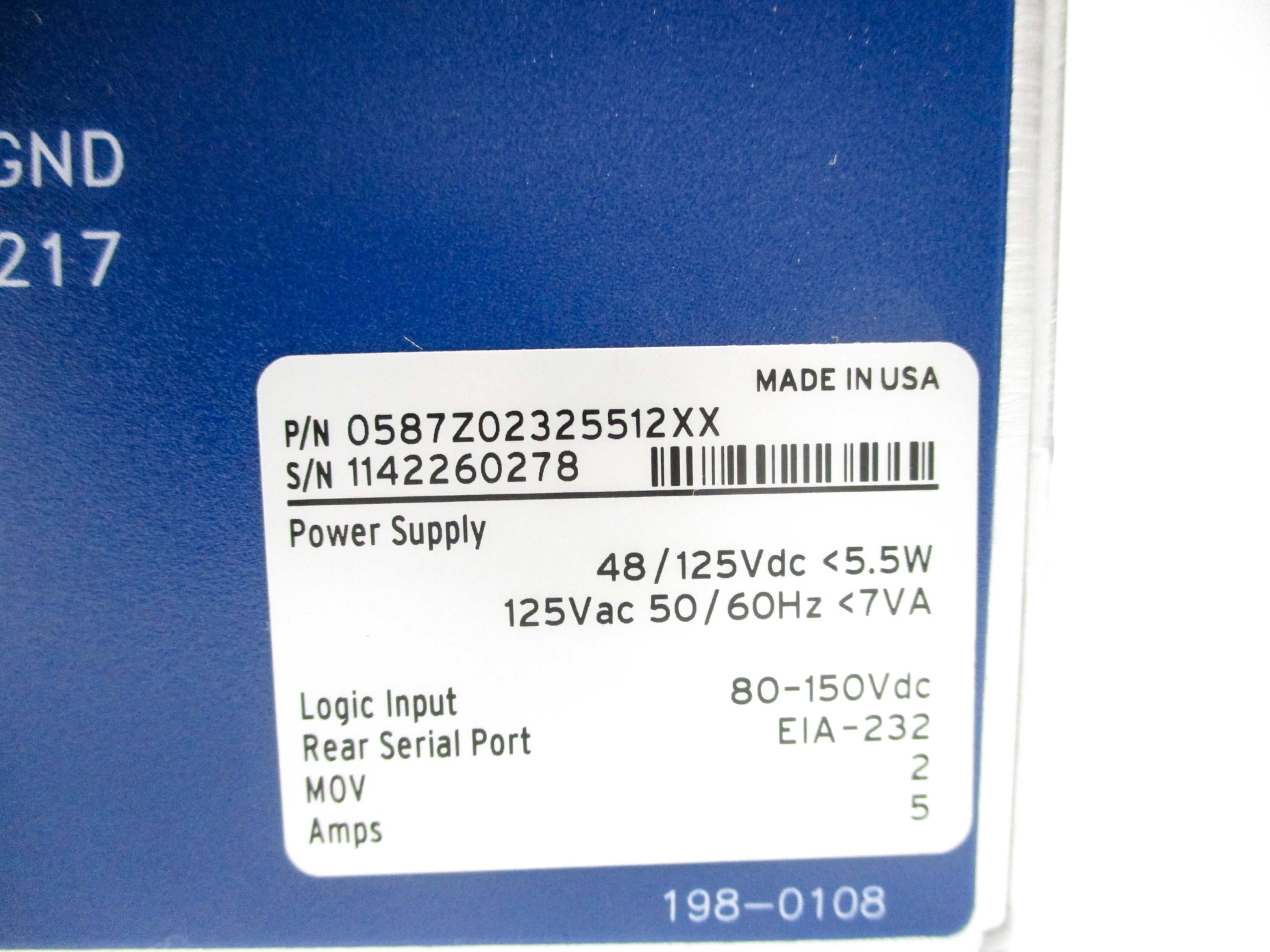 SEL SEL-587Z 0587Z02325512XX NSMP