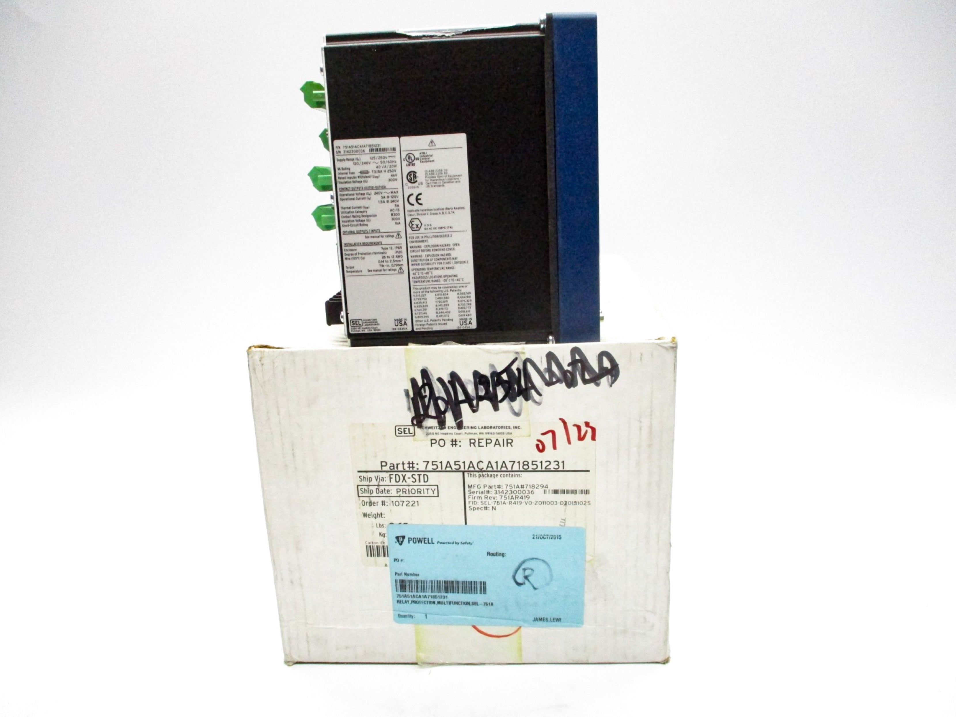 SEL SEL-751A 751A51ACA1A71851231 REMAN