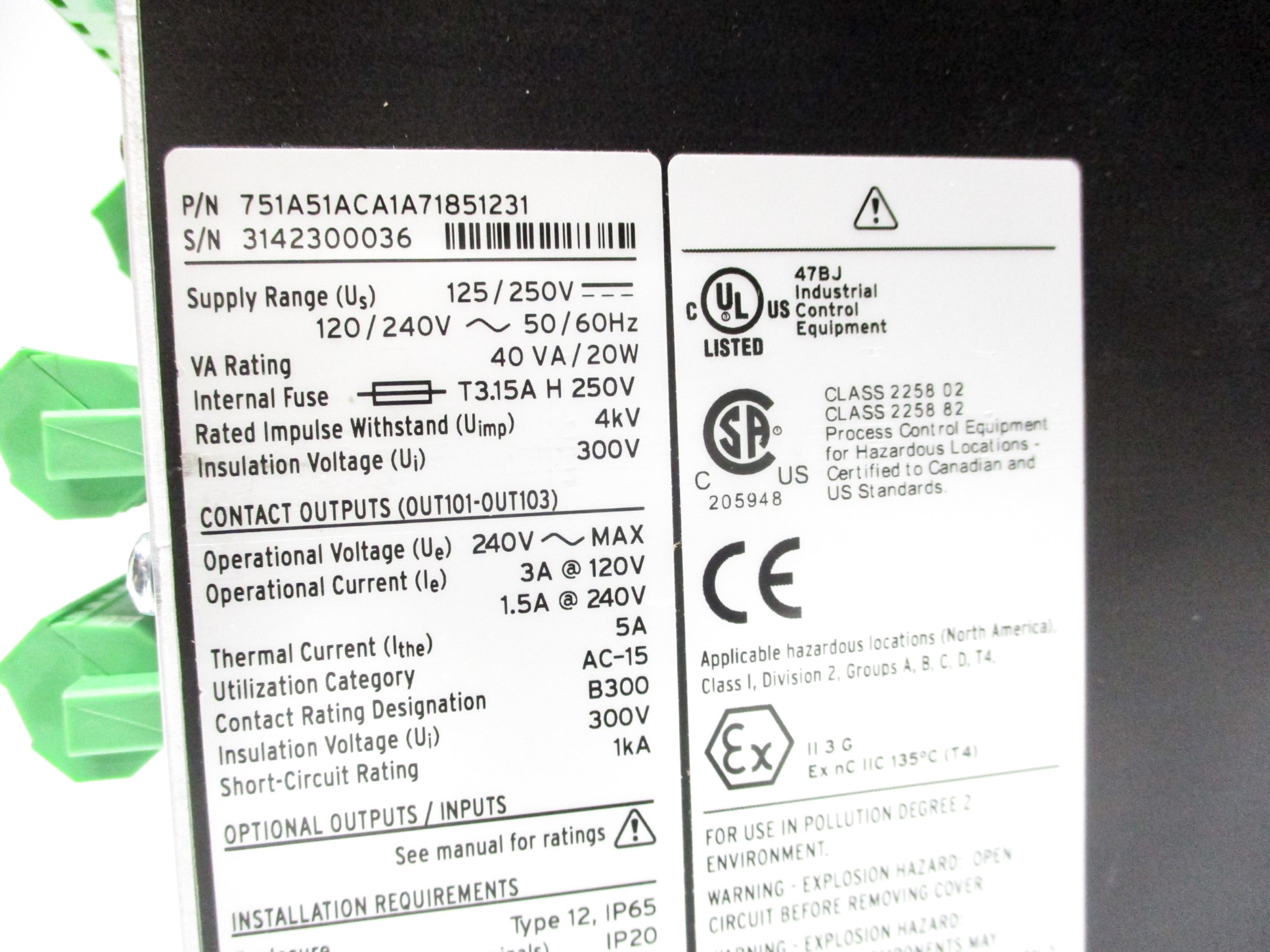 SEL SEL-751A 751A51ACA1A71851231 REMAN