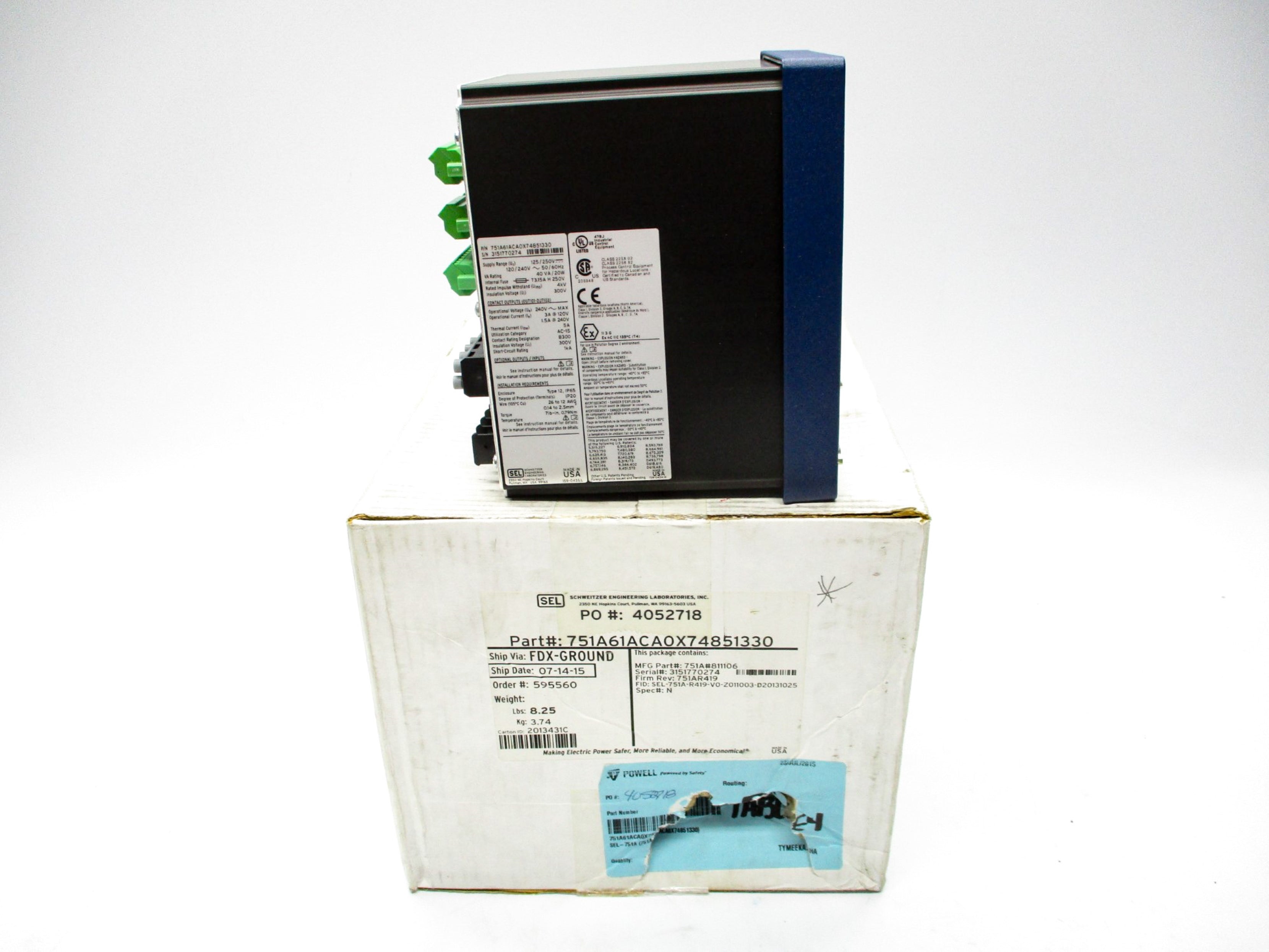 SEL SEL-751A 751A61ACA0X74851330 NSMP