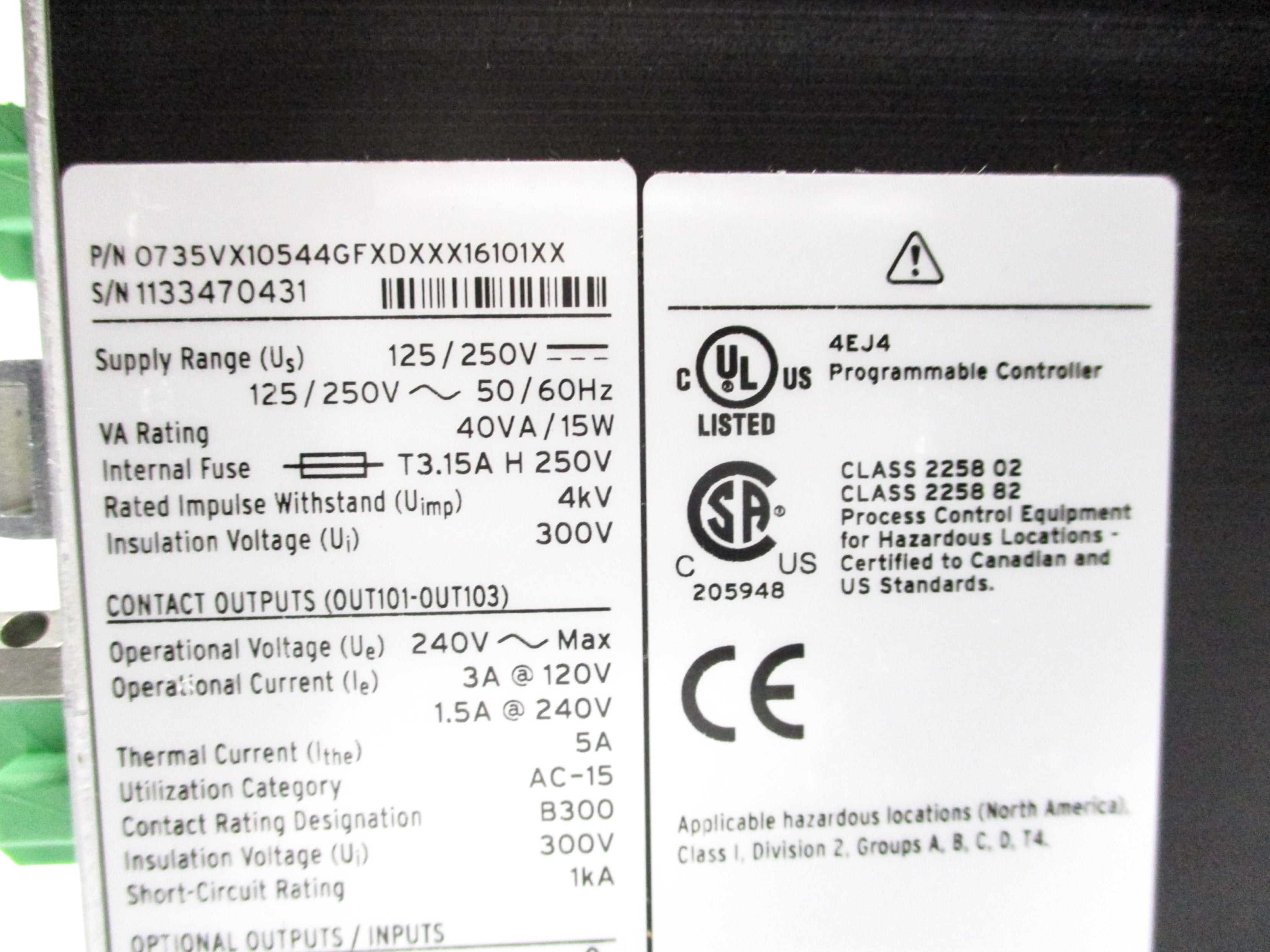 SEL SEL-735 0735VX10544GFXDXXX16101XX NSNP