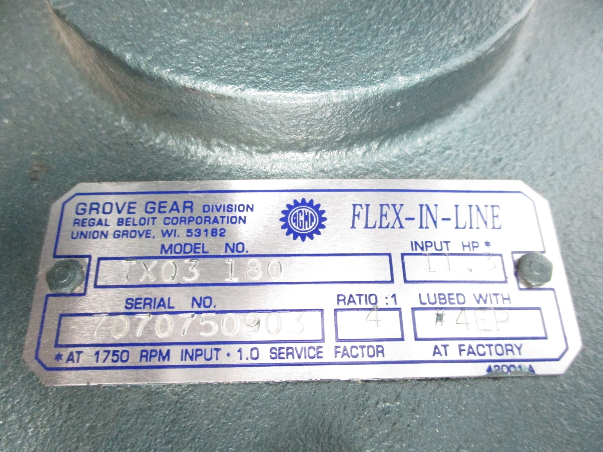 GROVE GEAR TXQ3-180 NSNP