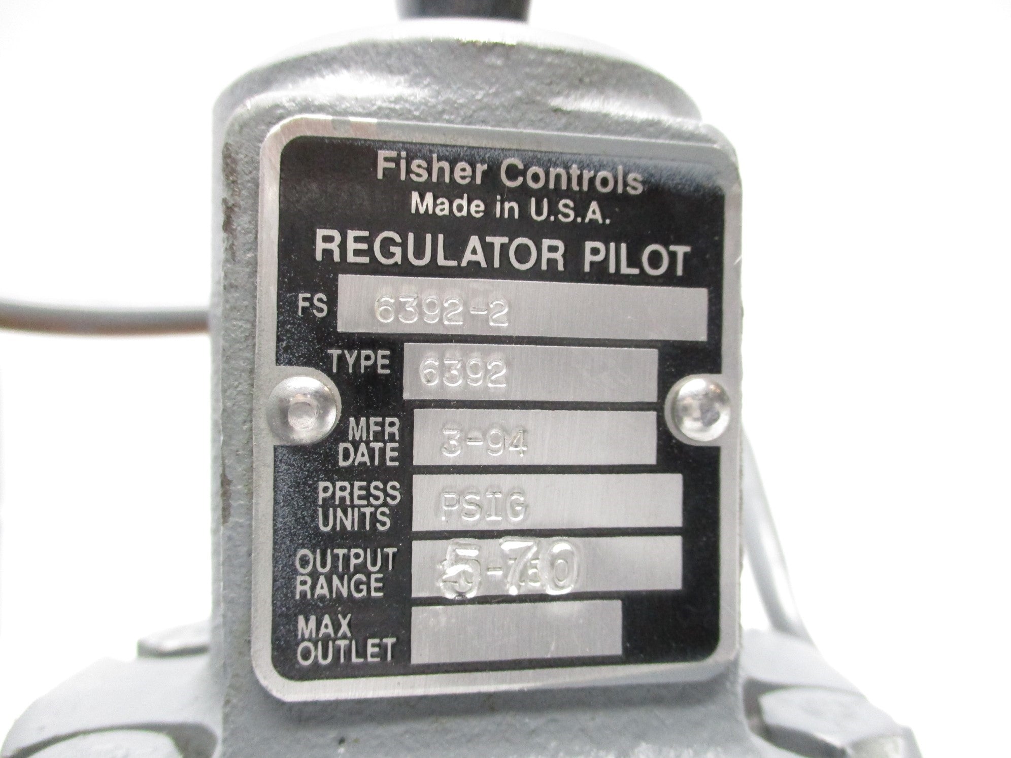 FISHER 92C-13 FS6392-2 UNMP