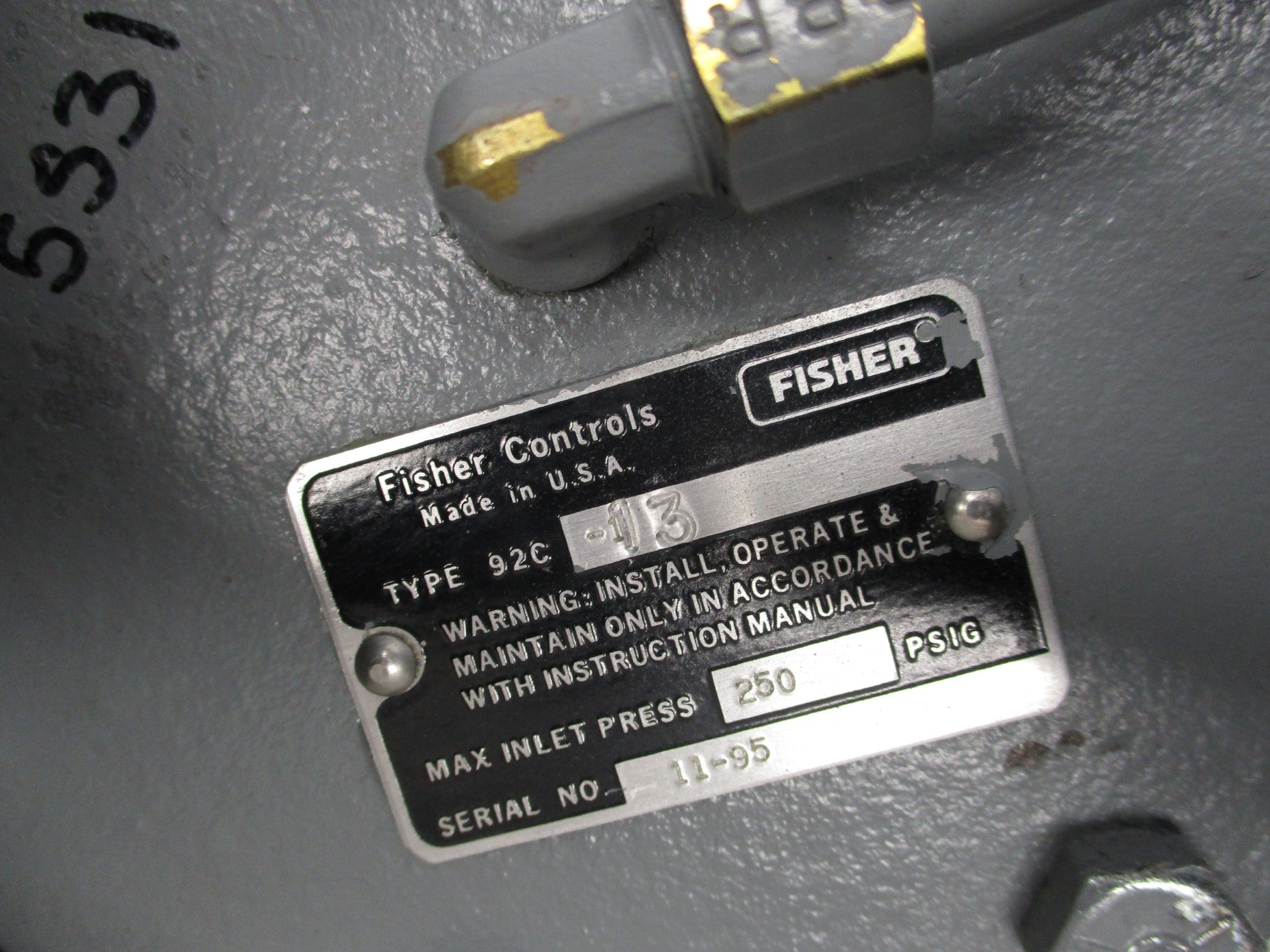 FISHER 92C-13 FS6392-2 UNMP