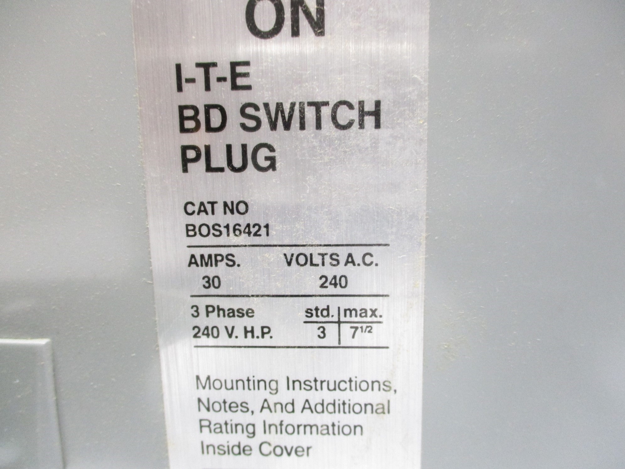 SIEMENS BOS16421 30A NSMP
