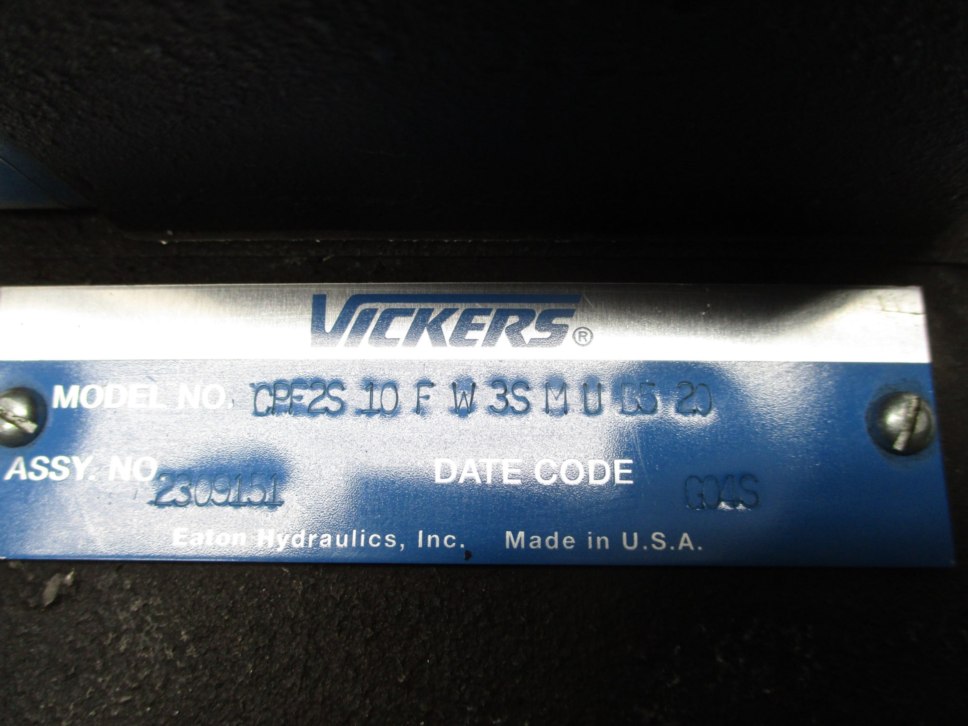 VICKERS CPF2S-10-F-W-3S-M-U-B5-20 UNMP