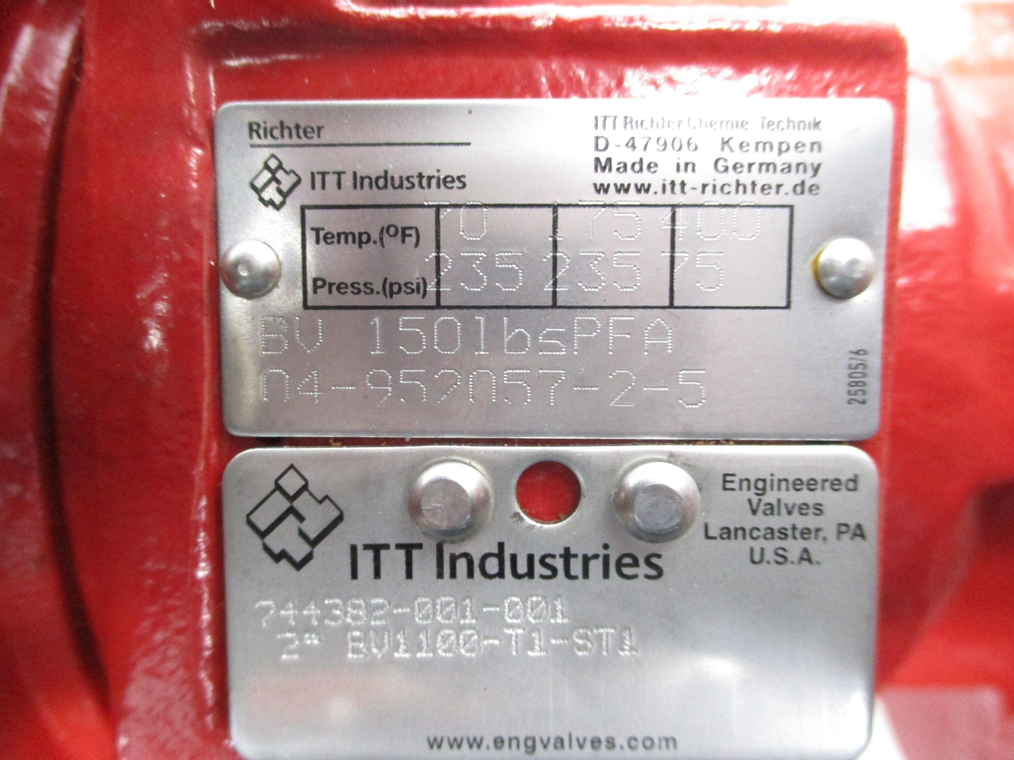 ITT BV1100-T1-ST1 NSNP
