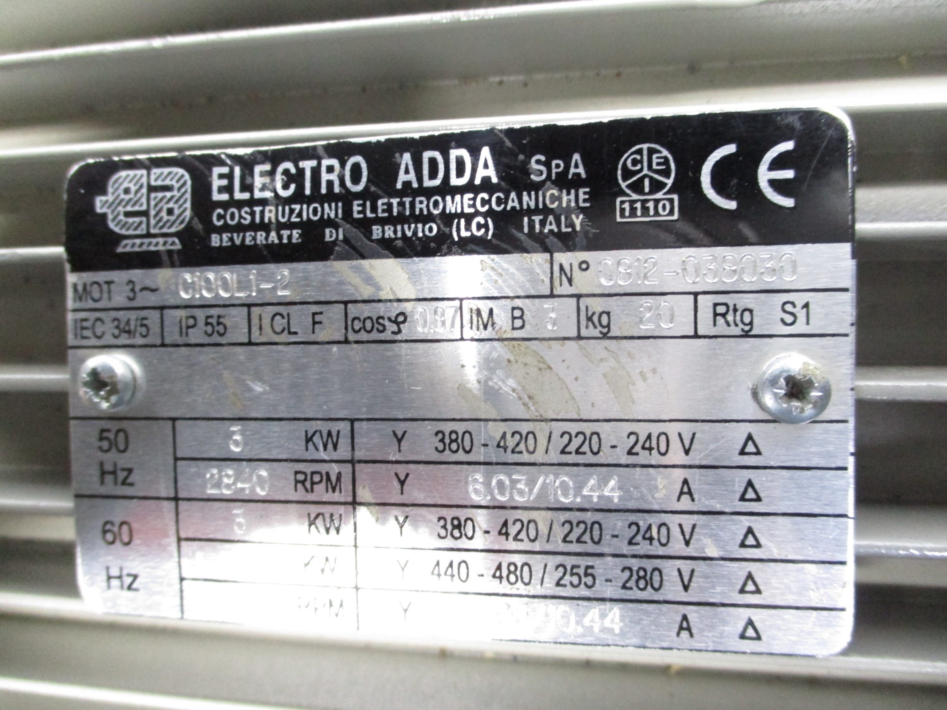 ELECTRO ADDA IEC34/5 C100L1-2 REMAN