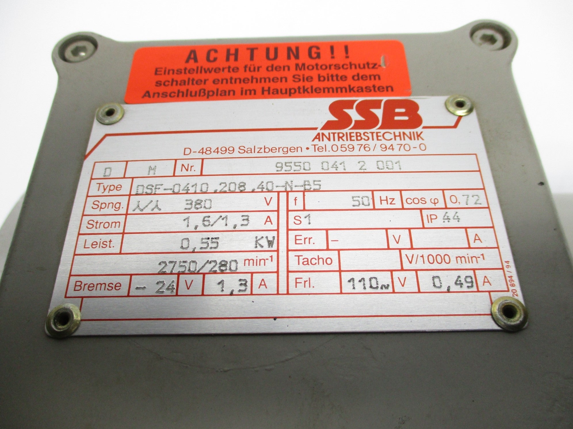 SSB DSF-0410.208.40-N-B5 NSNP