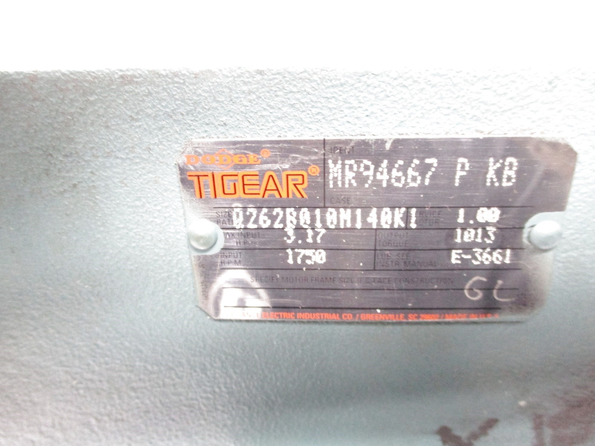 DODGE Q262B010M140K1 REMAN