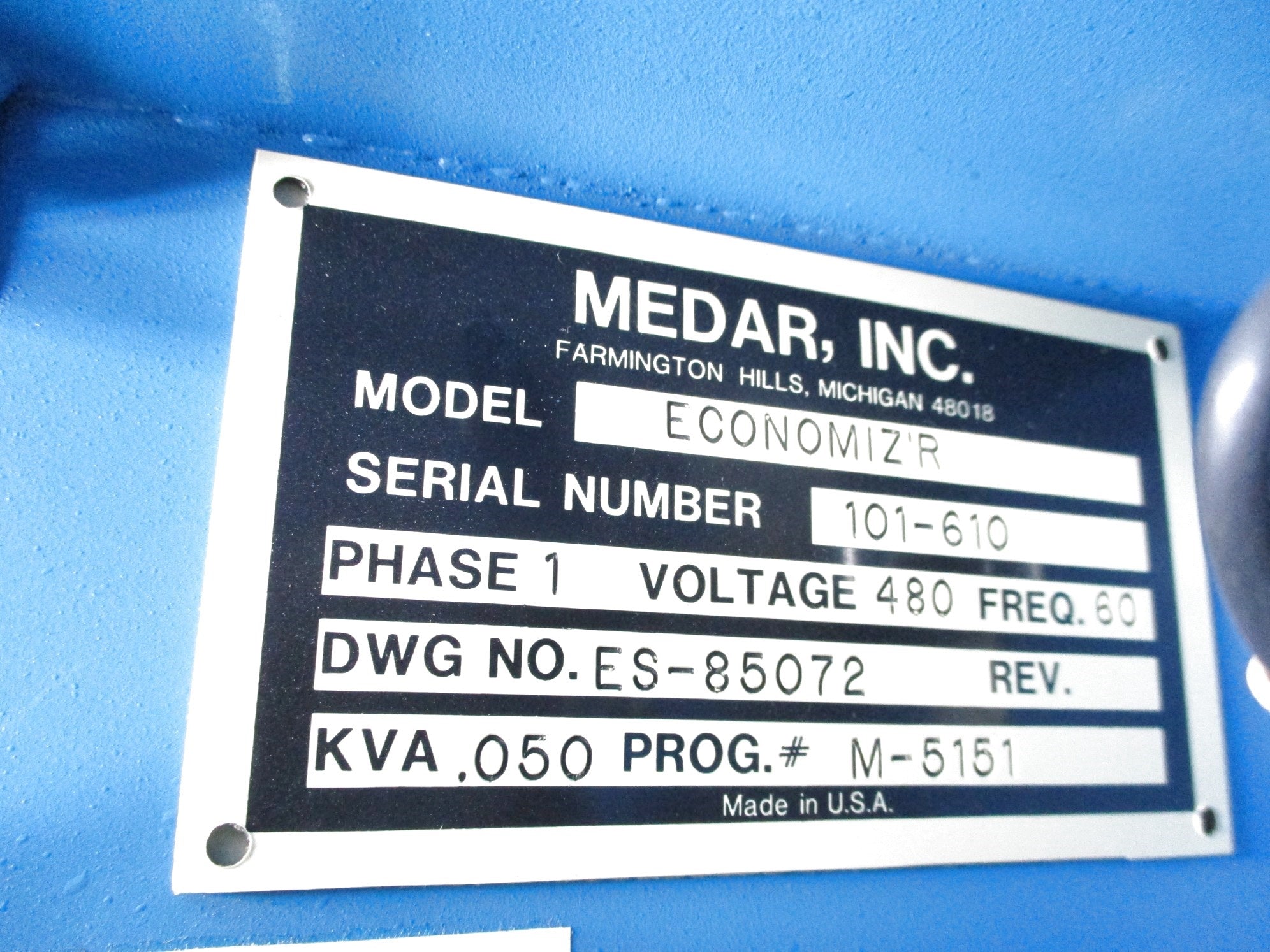 MEDAR ECONOMIZ'R ES-85072 M-5151 UNMP