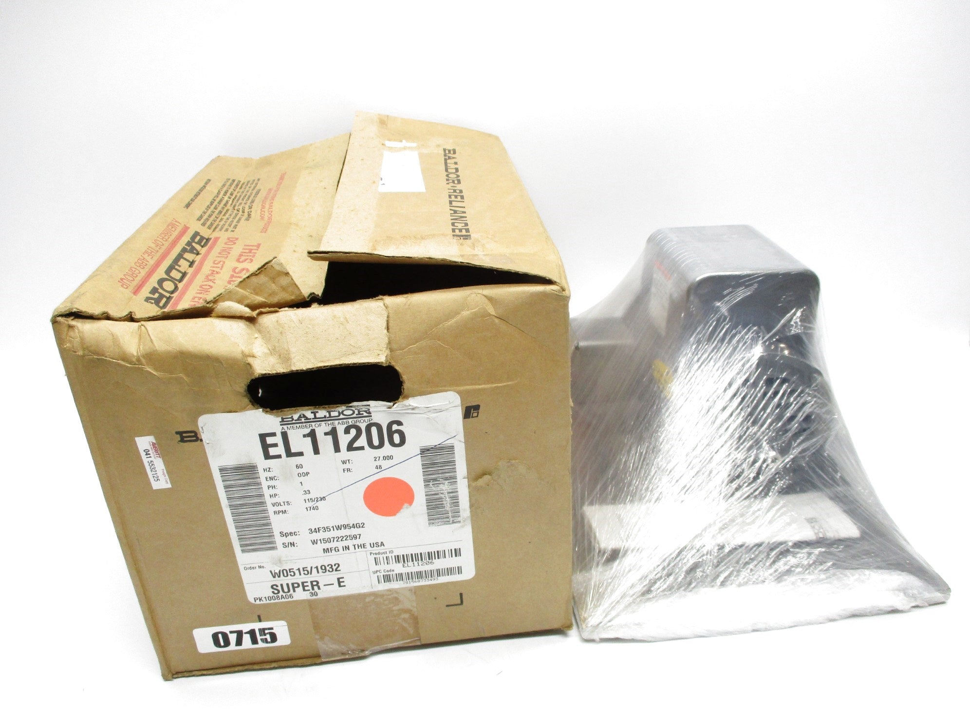 BALDOR EL11206 NSMP