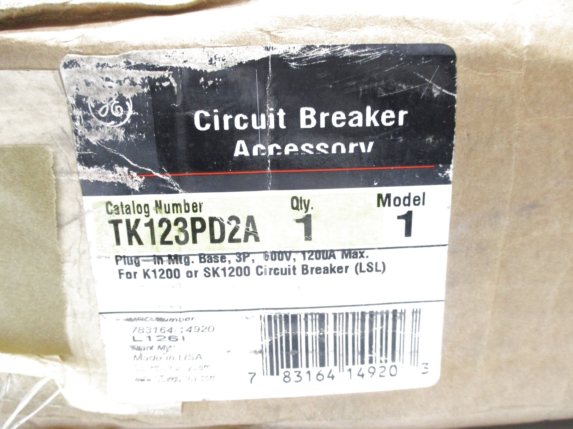 GENERAL ELECTRIC TK123PD2A MODEL 1 NSMP