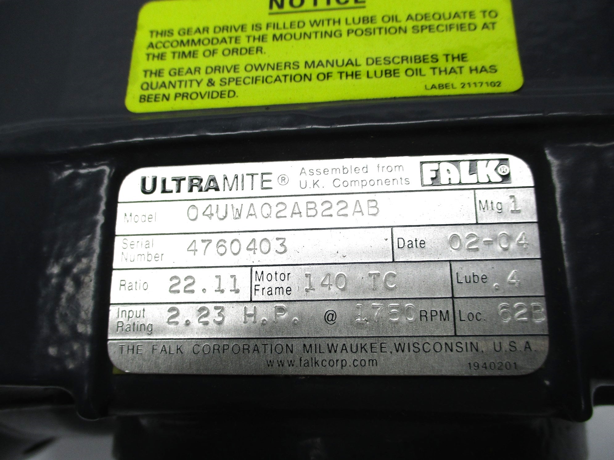 FALK 04UWAQ2AB22AB NSNP