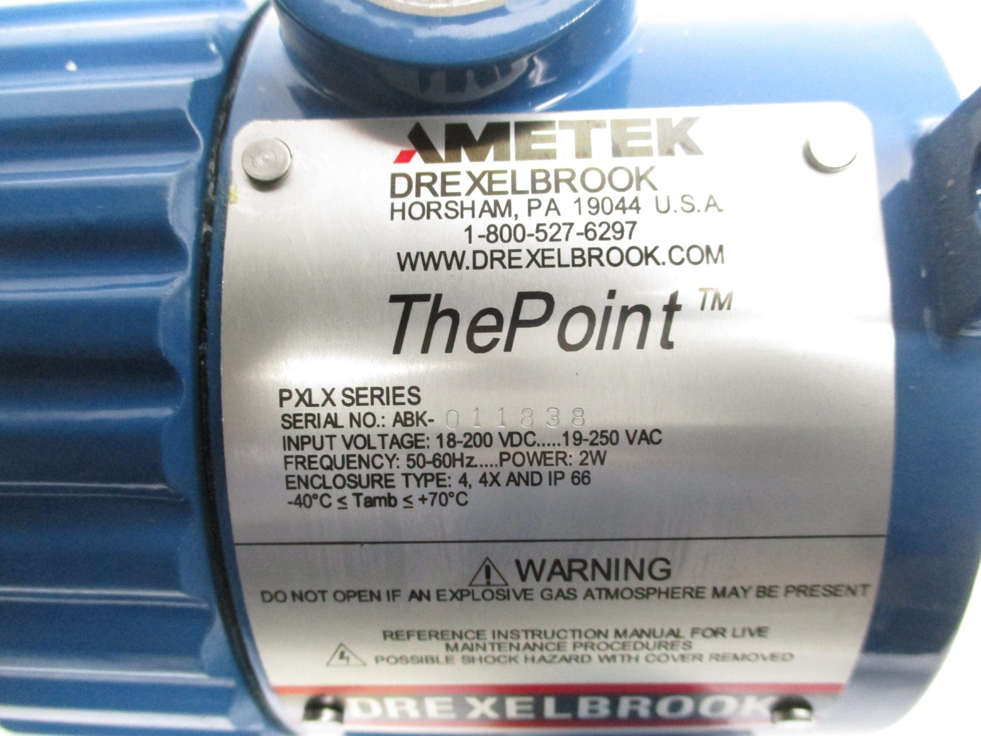 AMETEK 700-0202-029 PXLX SERIES UNMP