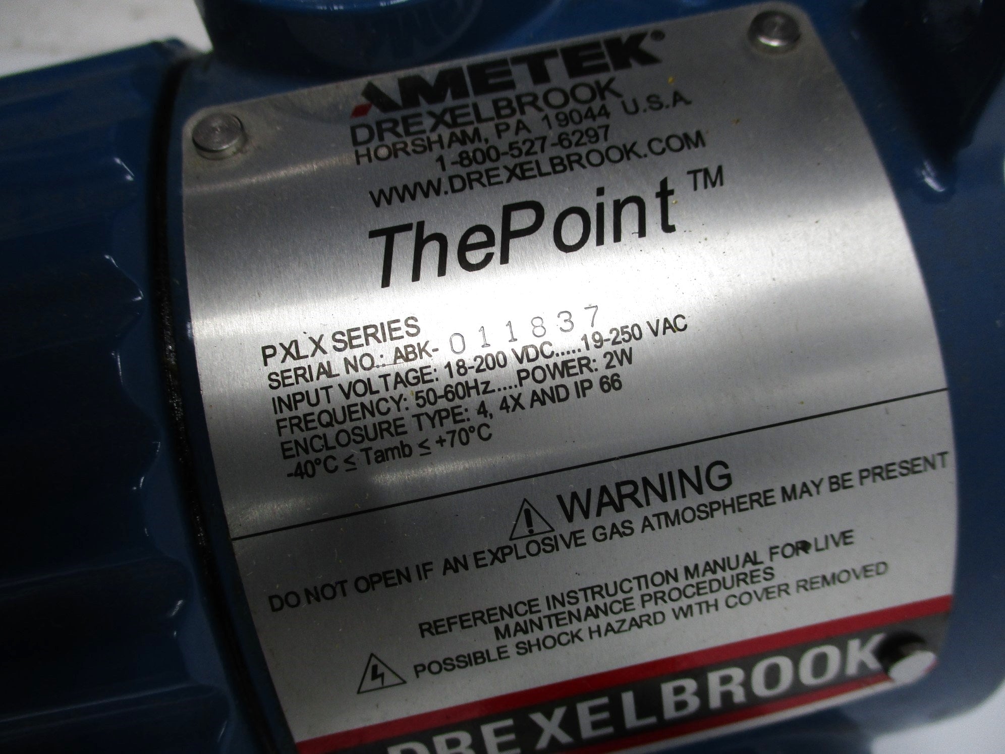 AMETEK 700-0202-029 PXLX SERIES (AS PICTURED) UNMP