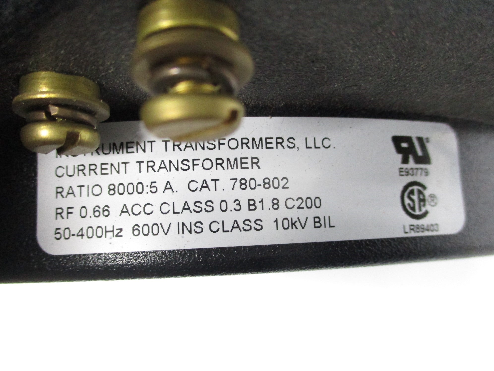 INSTRUMENT TRANSFORMER 780-802 NSNP