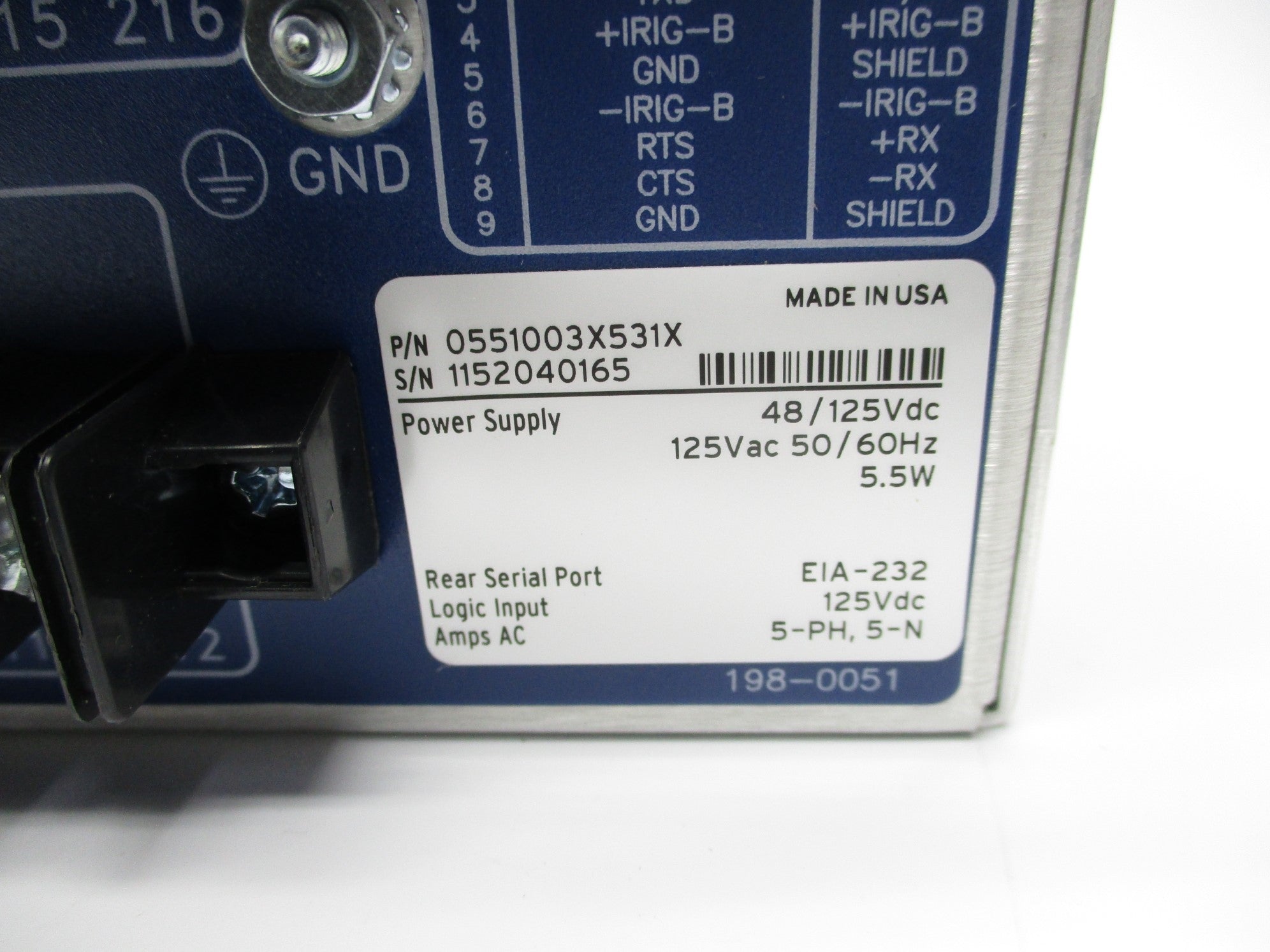 SEL SEL-551 0551003X531X NSMP