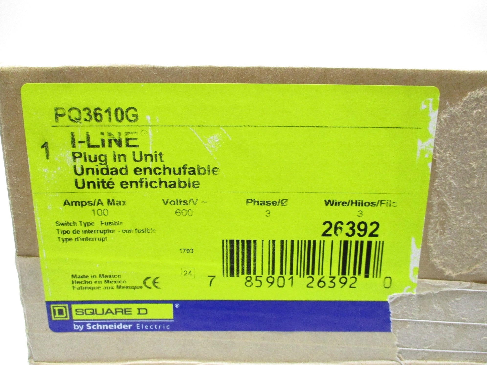 SQUARE D PQ3610G NSFS